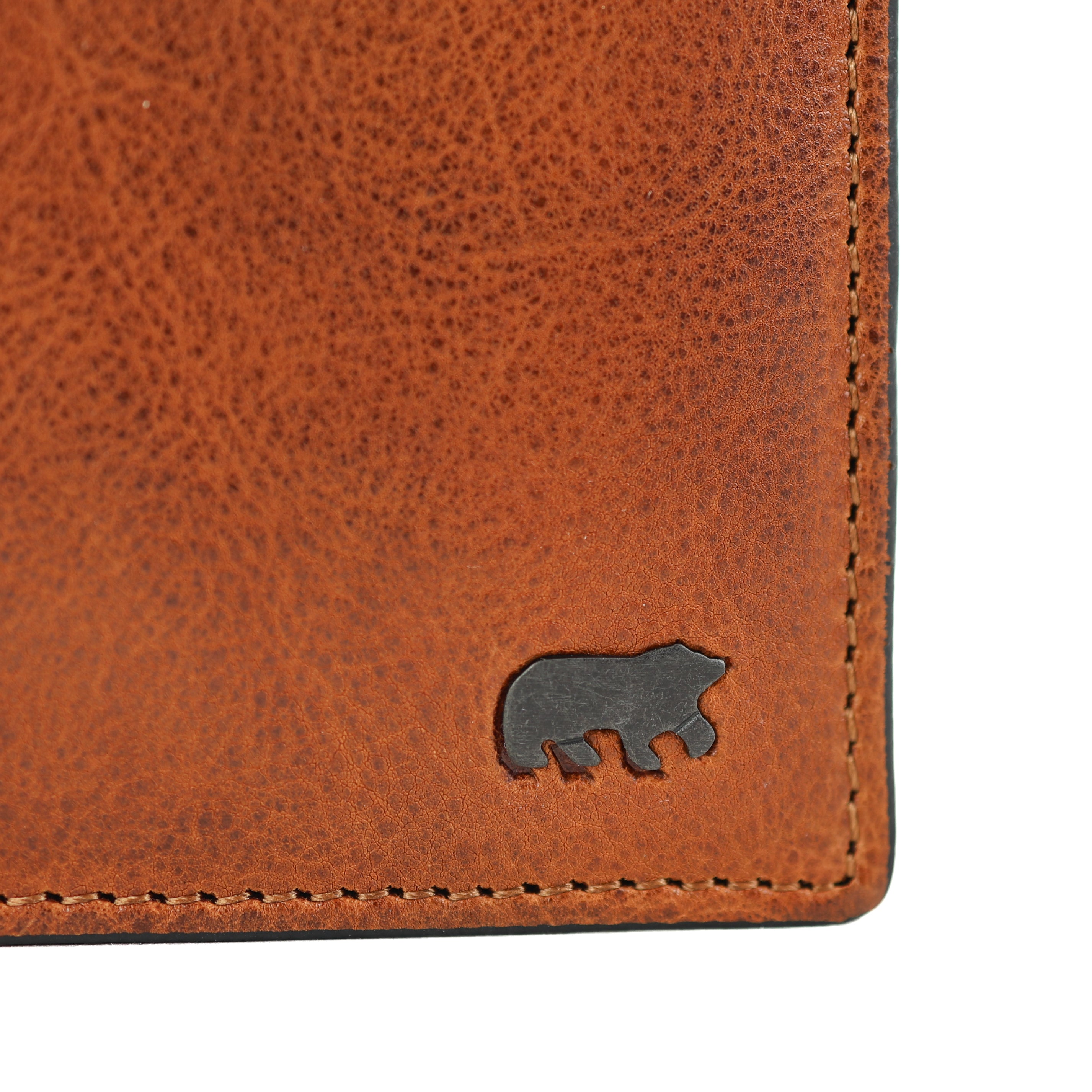 Luxe heren portemonnee/billfold 'Stefano' cognac