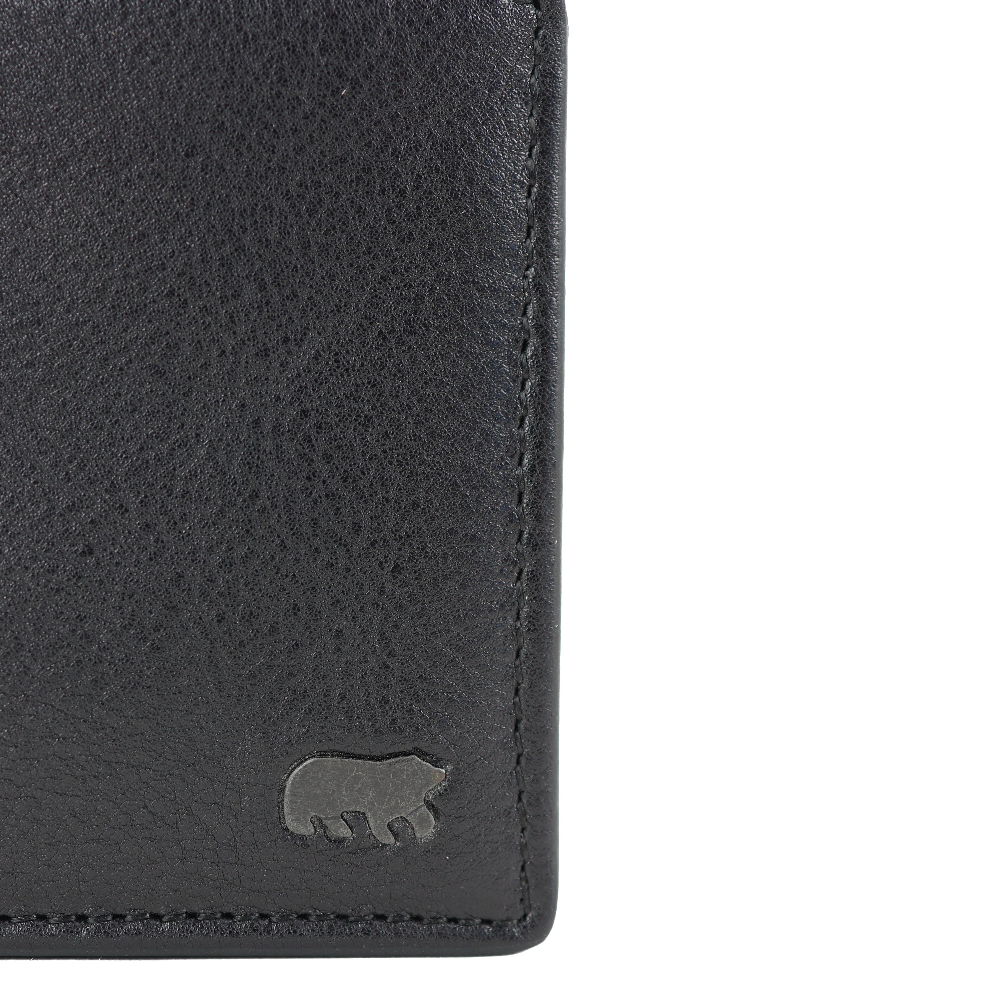 Luxe heren portemonnee/billfold 'Stefano' zwart