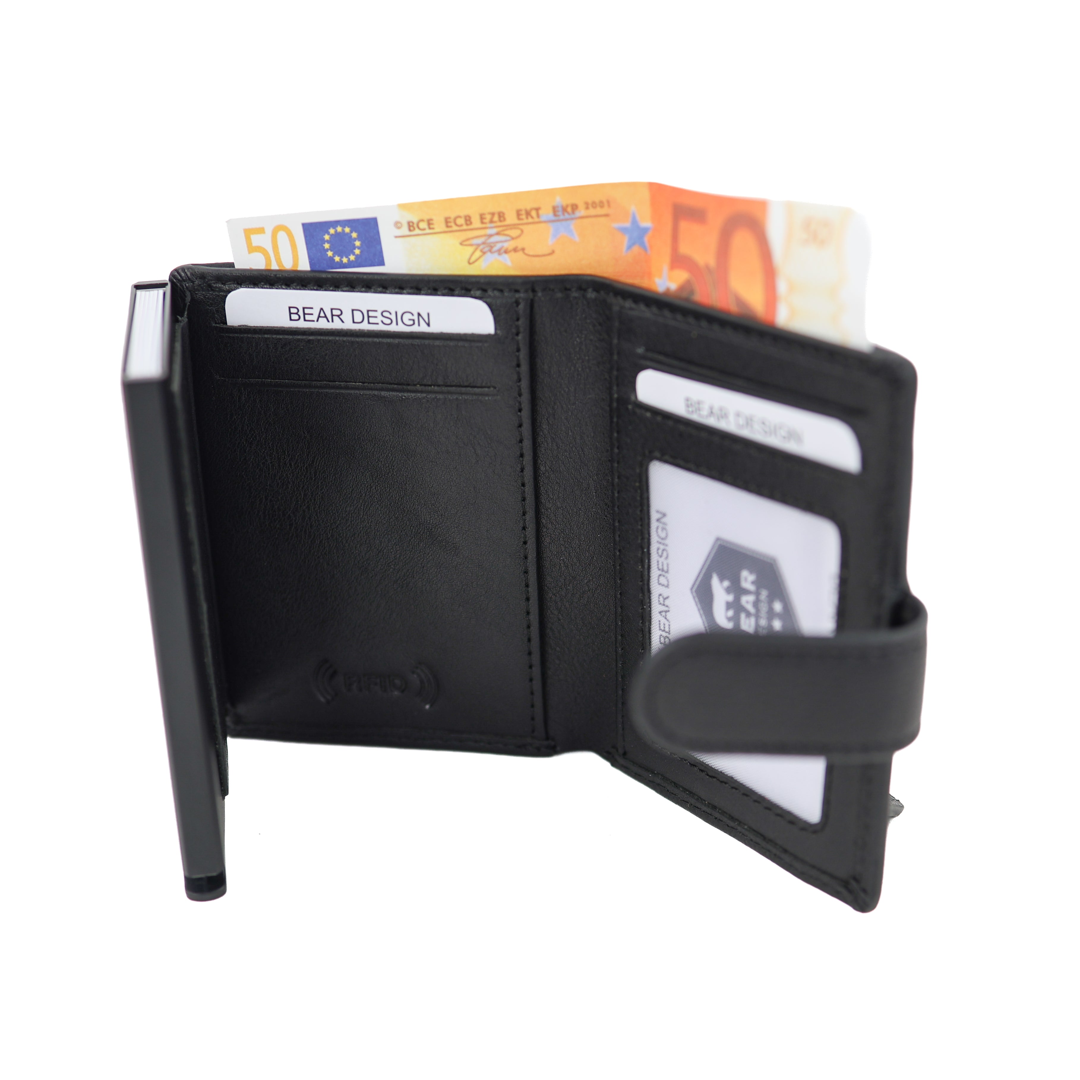 Luxe RFID Pasjeshouder 'Pietro' zwart