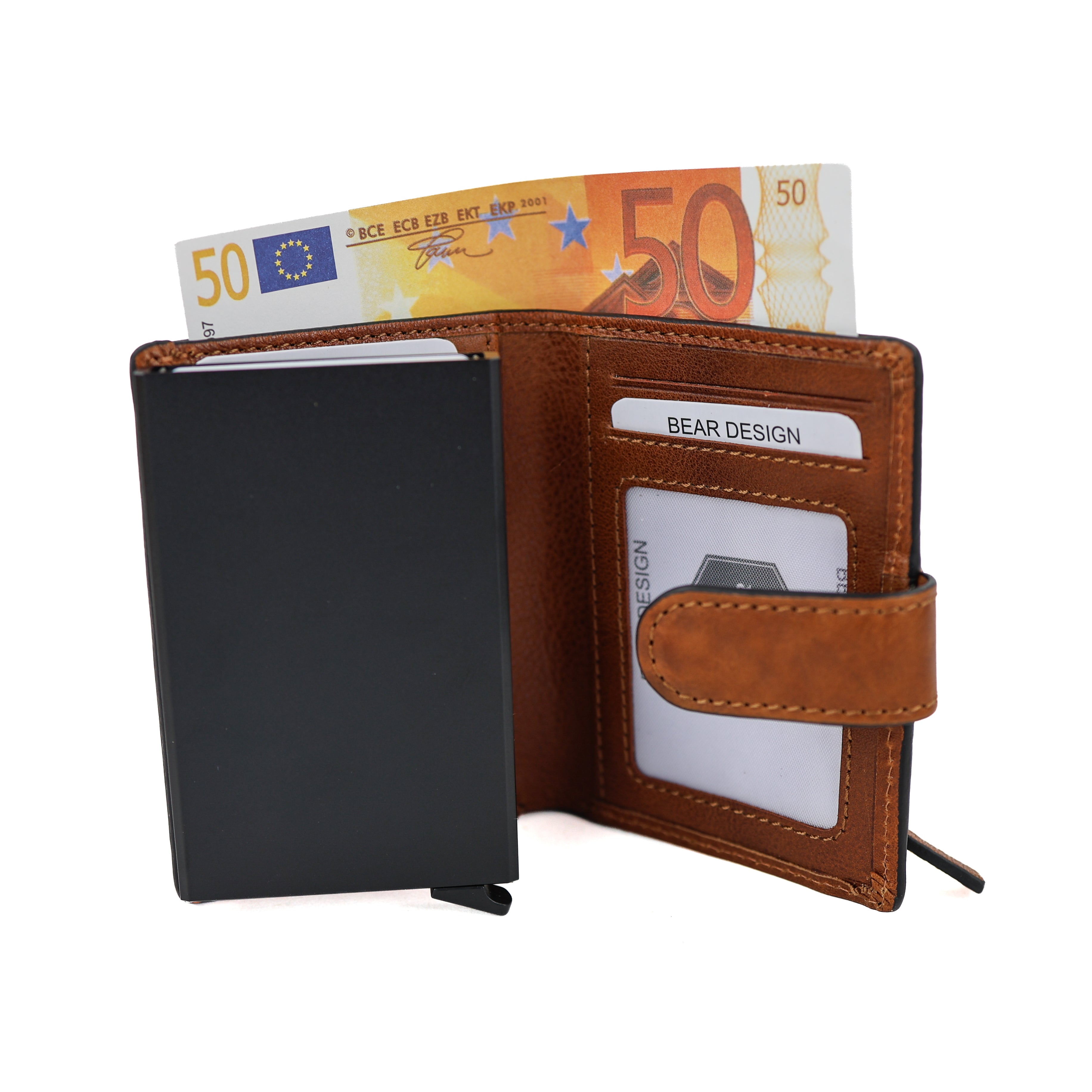 Luxe RFID Pasjeshouder 'Pietro' cognac
