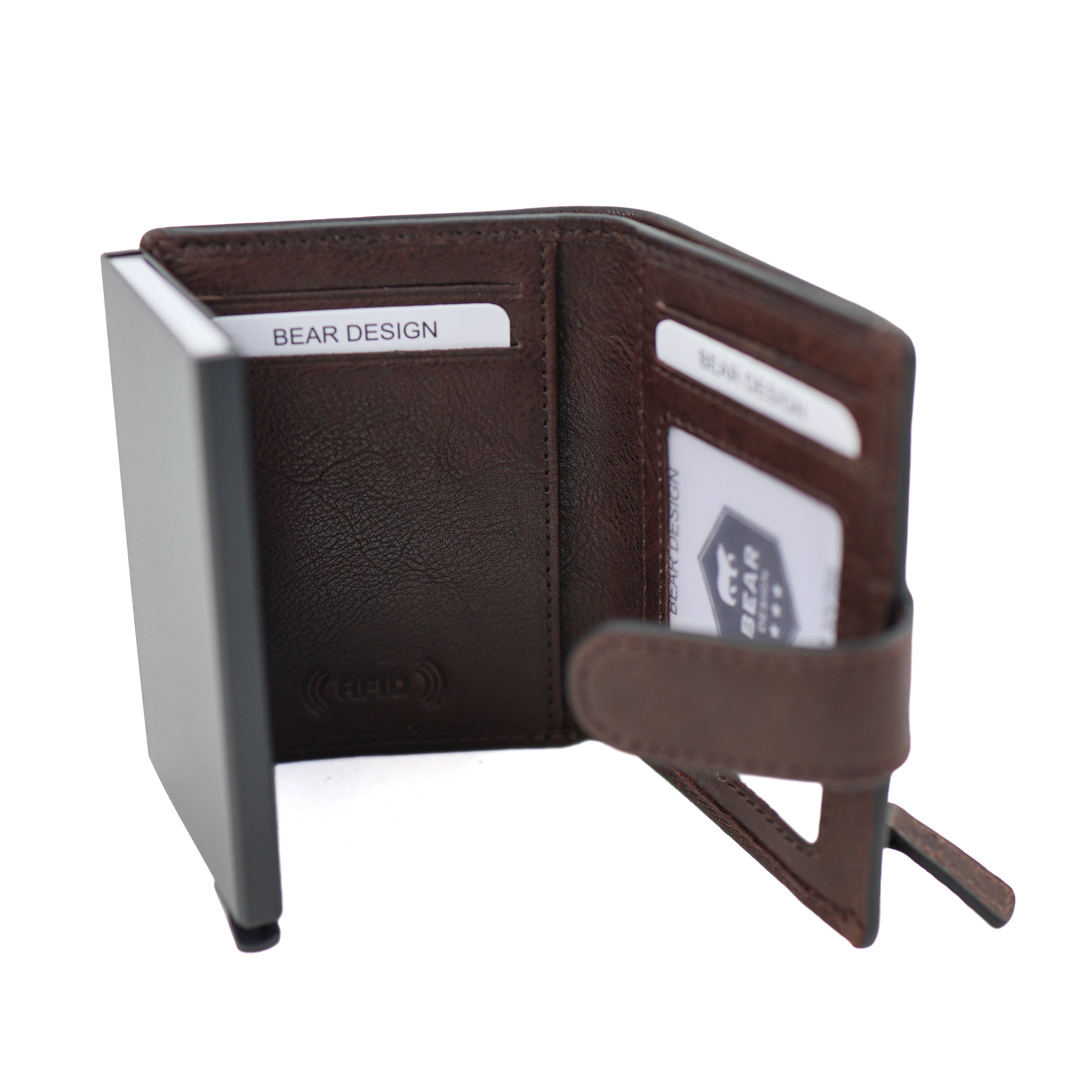 Luxe RFID Pasjeshouder 'Pietro' bruin