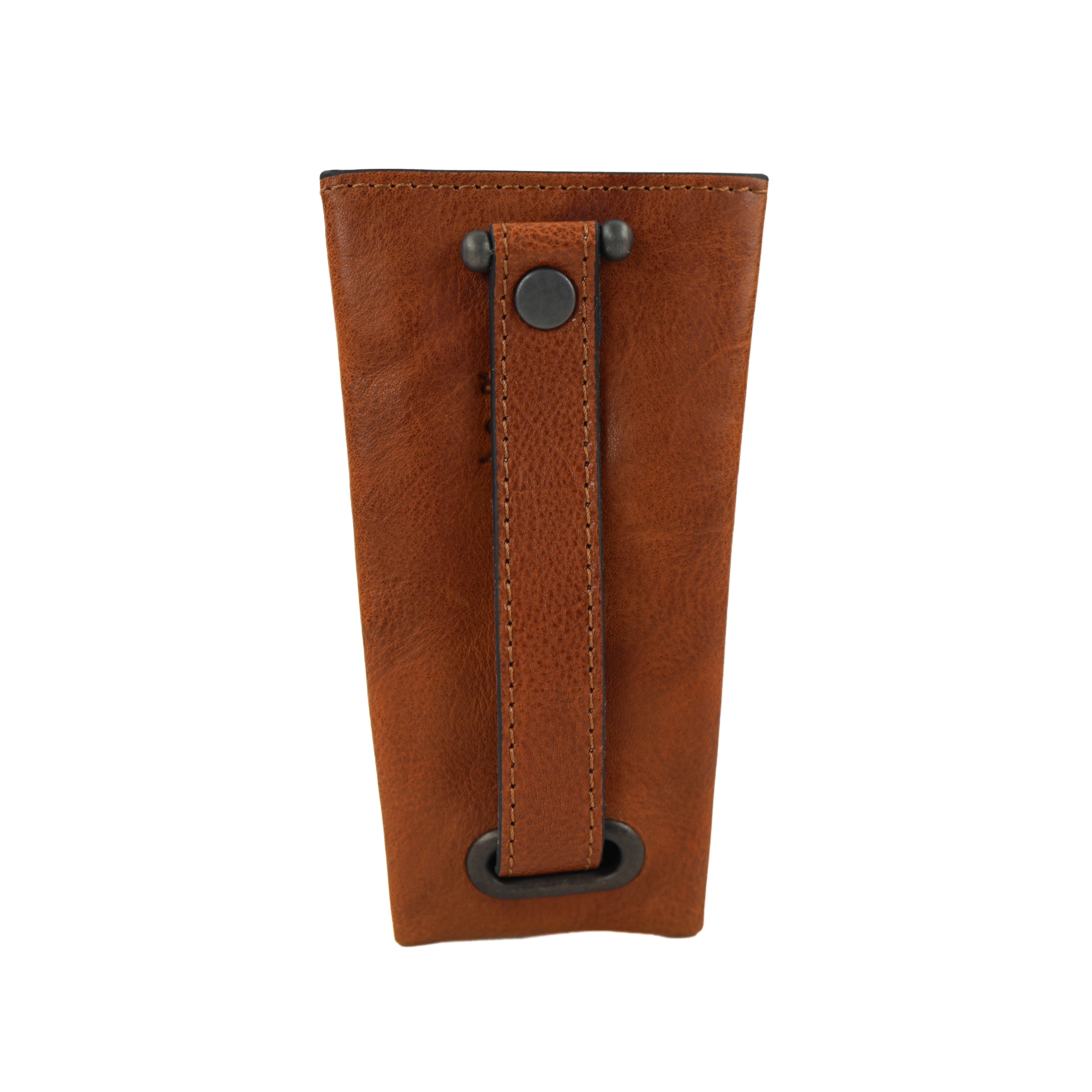 Luxe sleuteletui klok 'Pablo' cognac