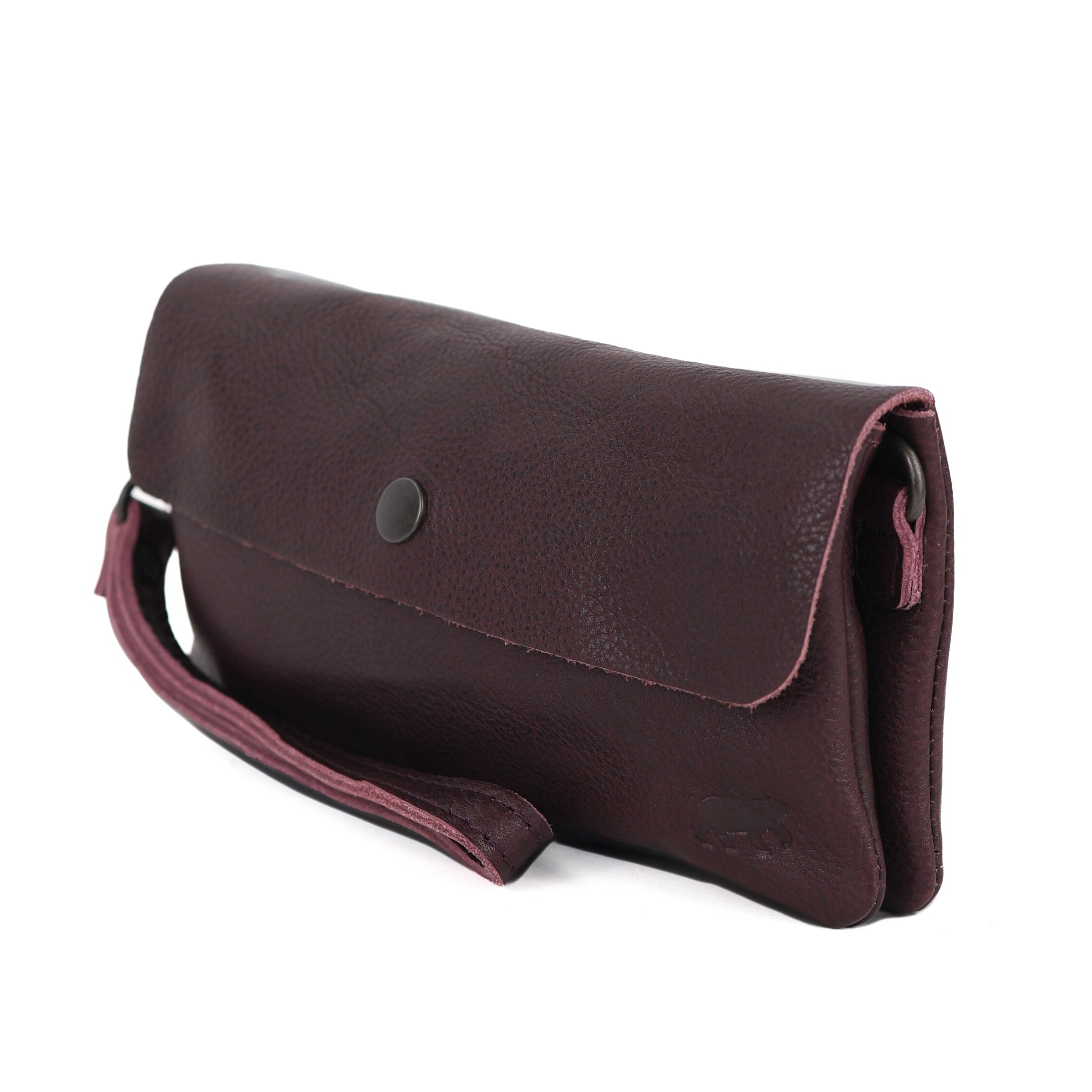 Clutch/mini schoudertasje 'Lydia' bordeaux