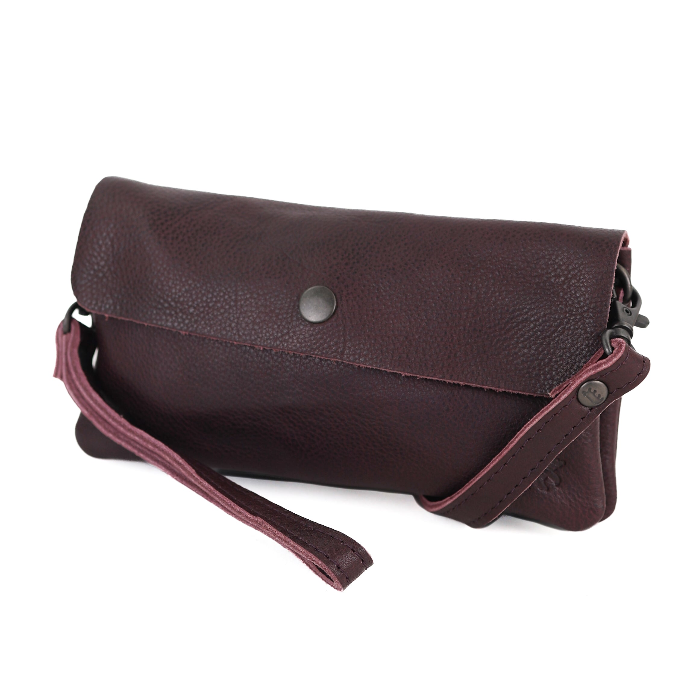 Clutch/mini schoudertasje 'Lydia' bordeaux