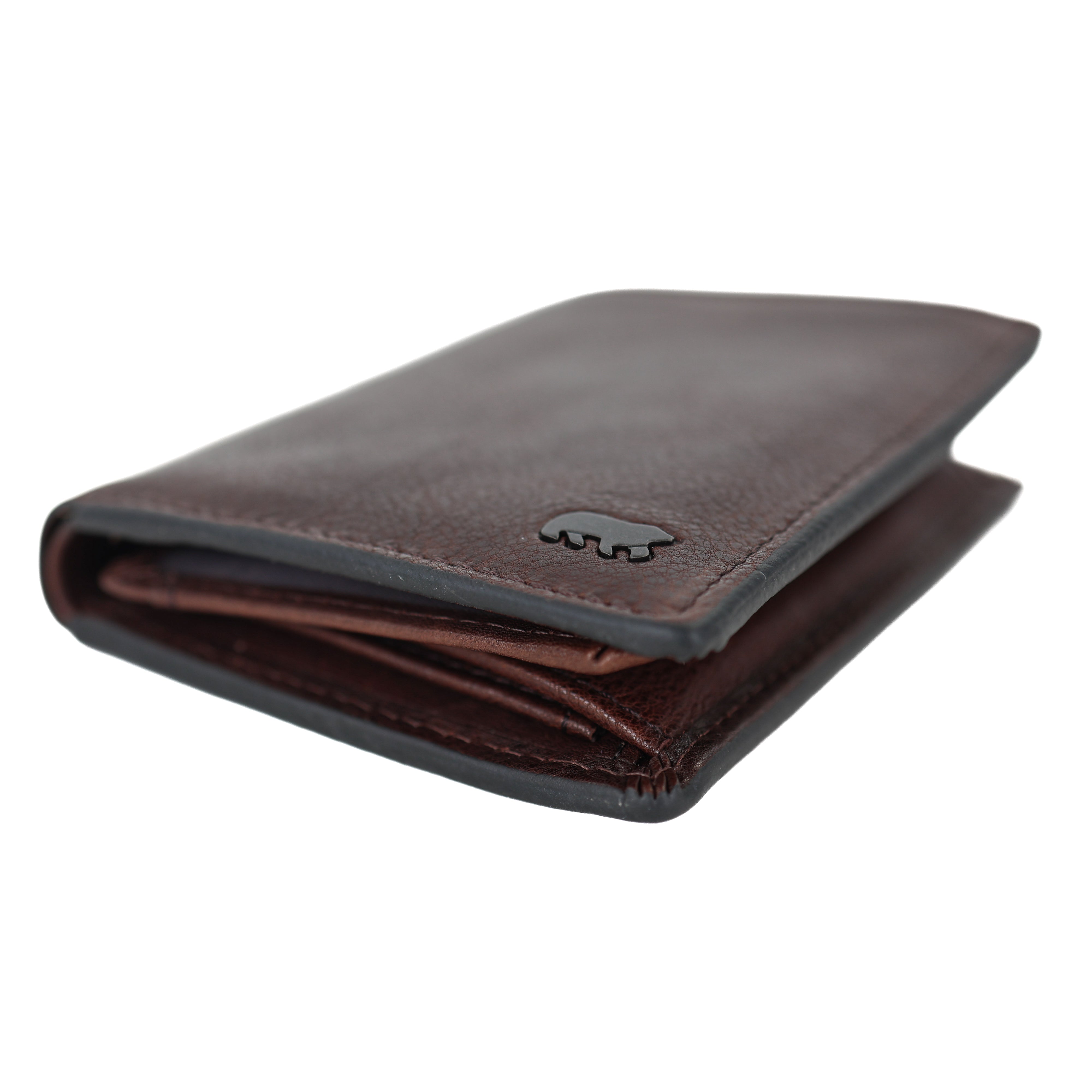 Luxe hoge portemonnee/billfold 'Enrico' bruin