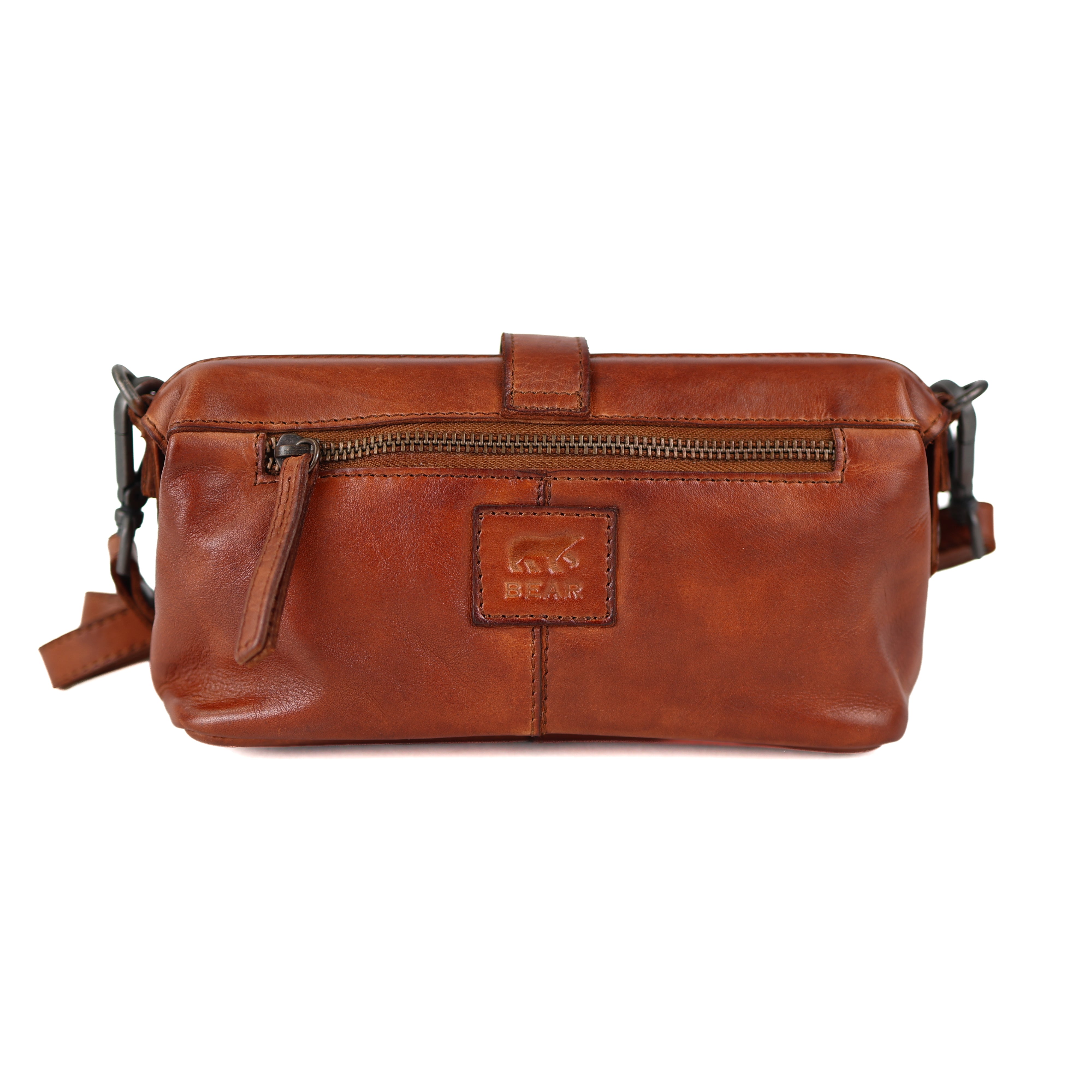 Clutch/dokterstasje 'Rio' cognac