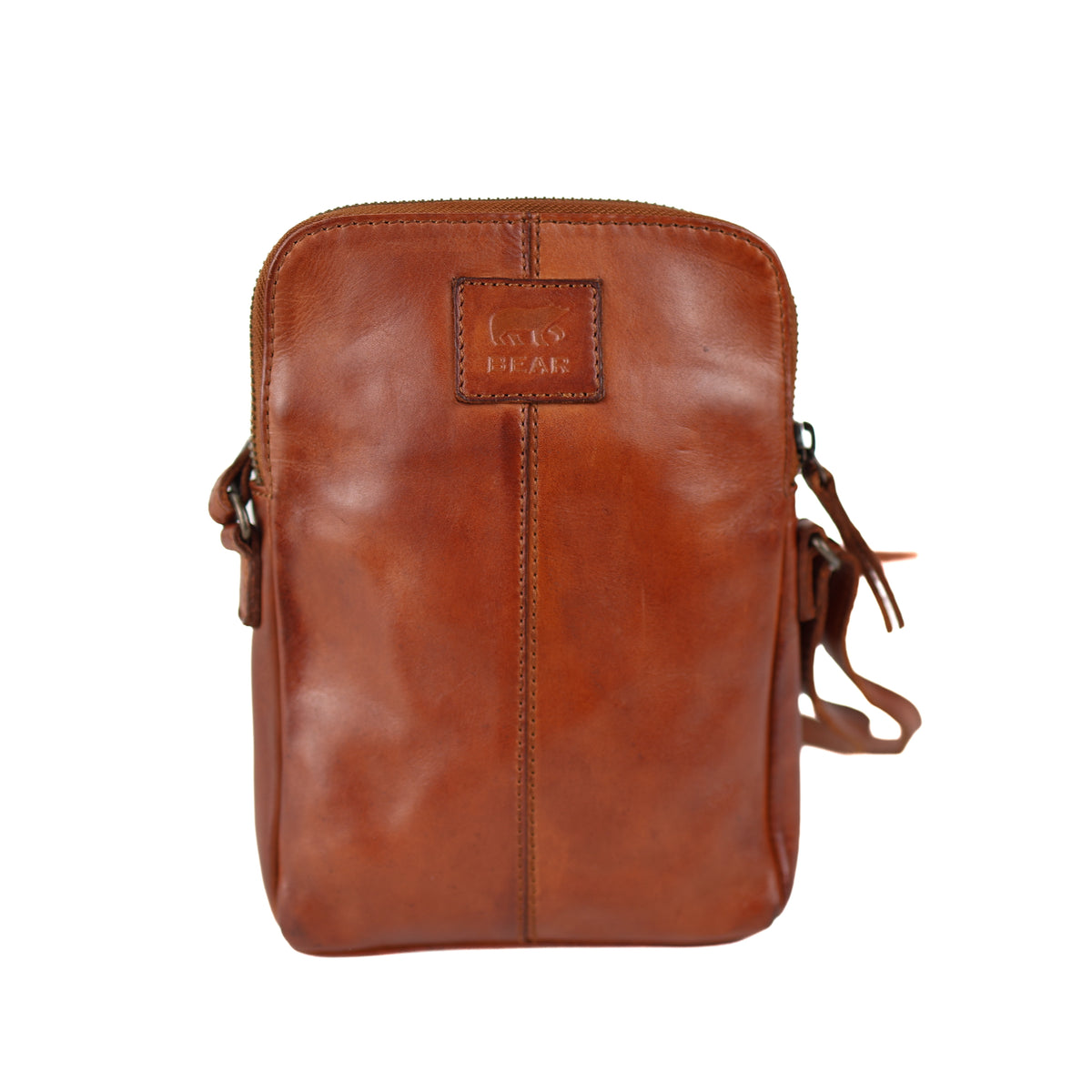Kleine schoudertas 'Alexis' cognac