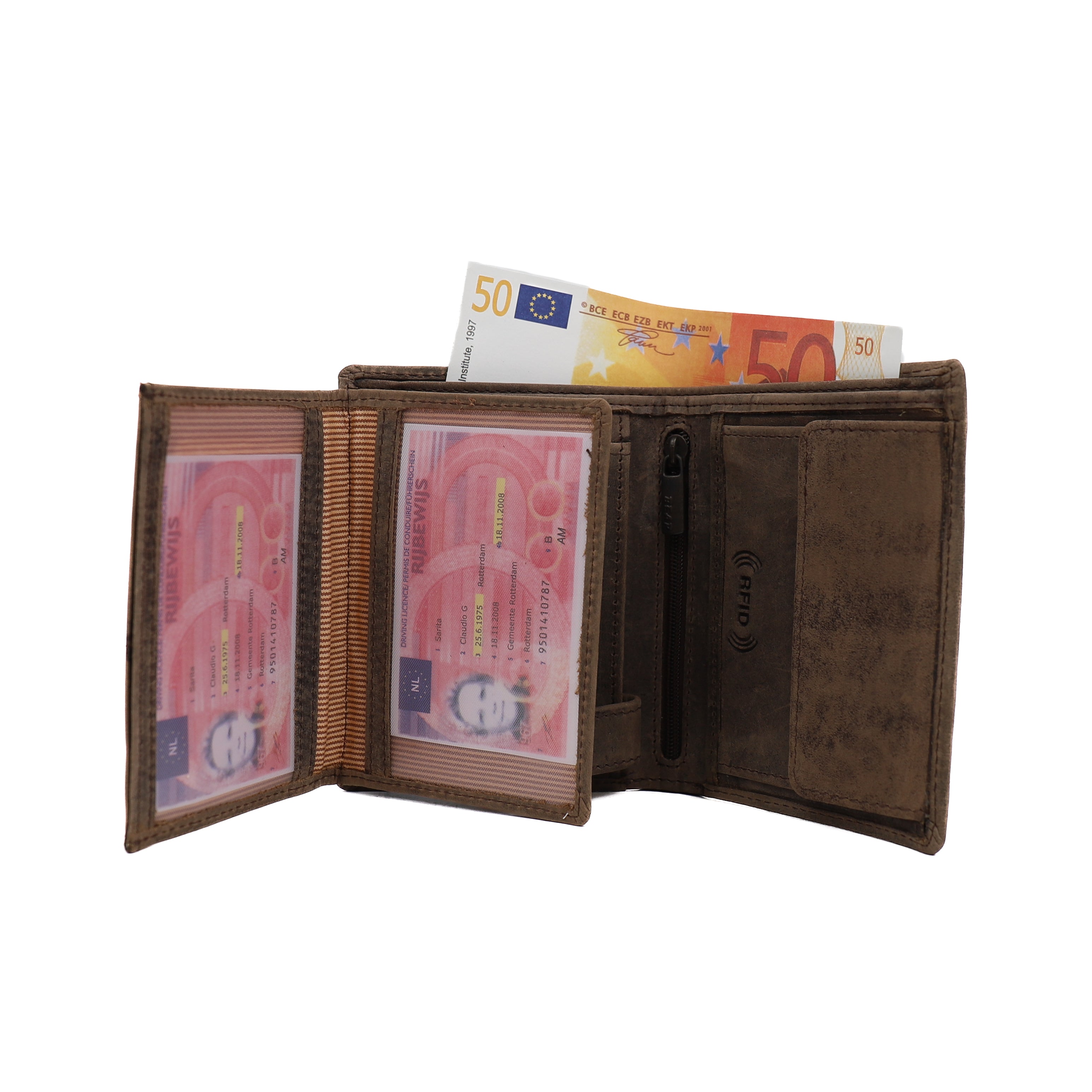 Billfold 'Klaas' bruin