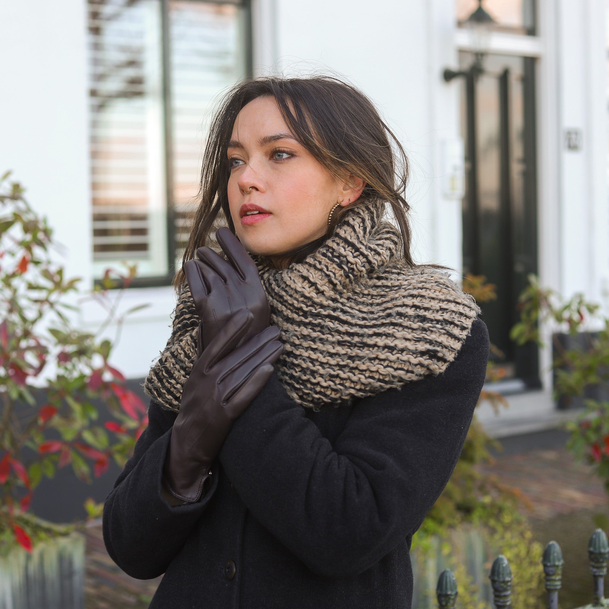Gloves 'Carla' brown
