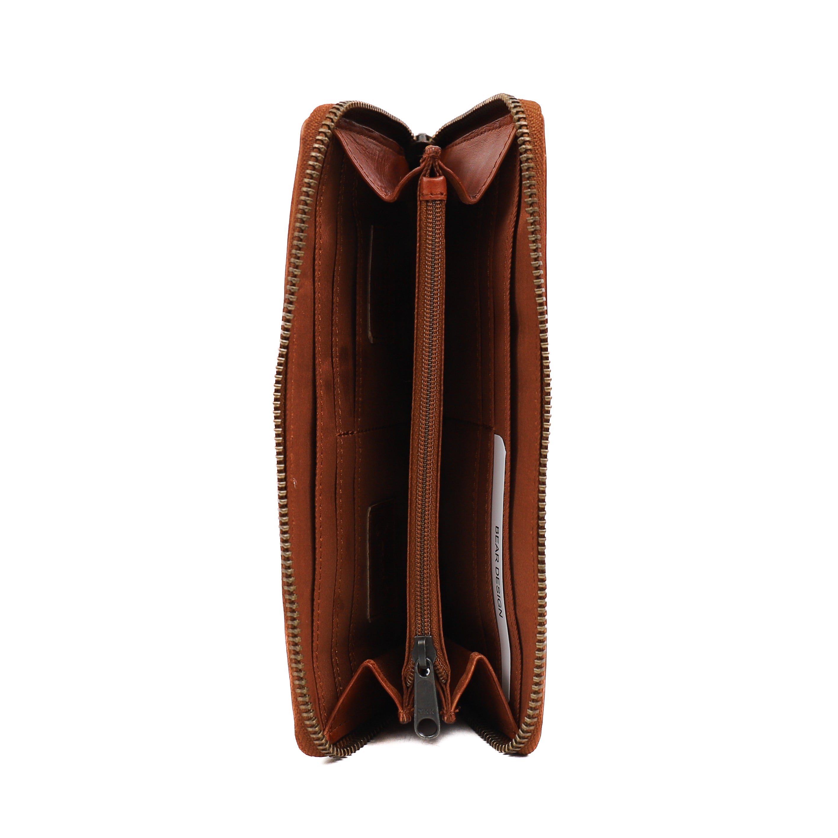 Zipper wallet 'Sofie' cognac - CL 15882