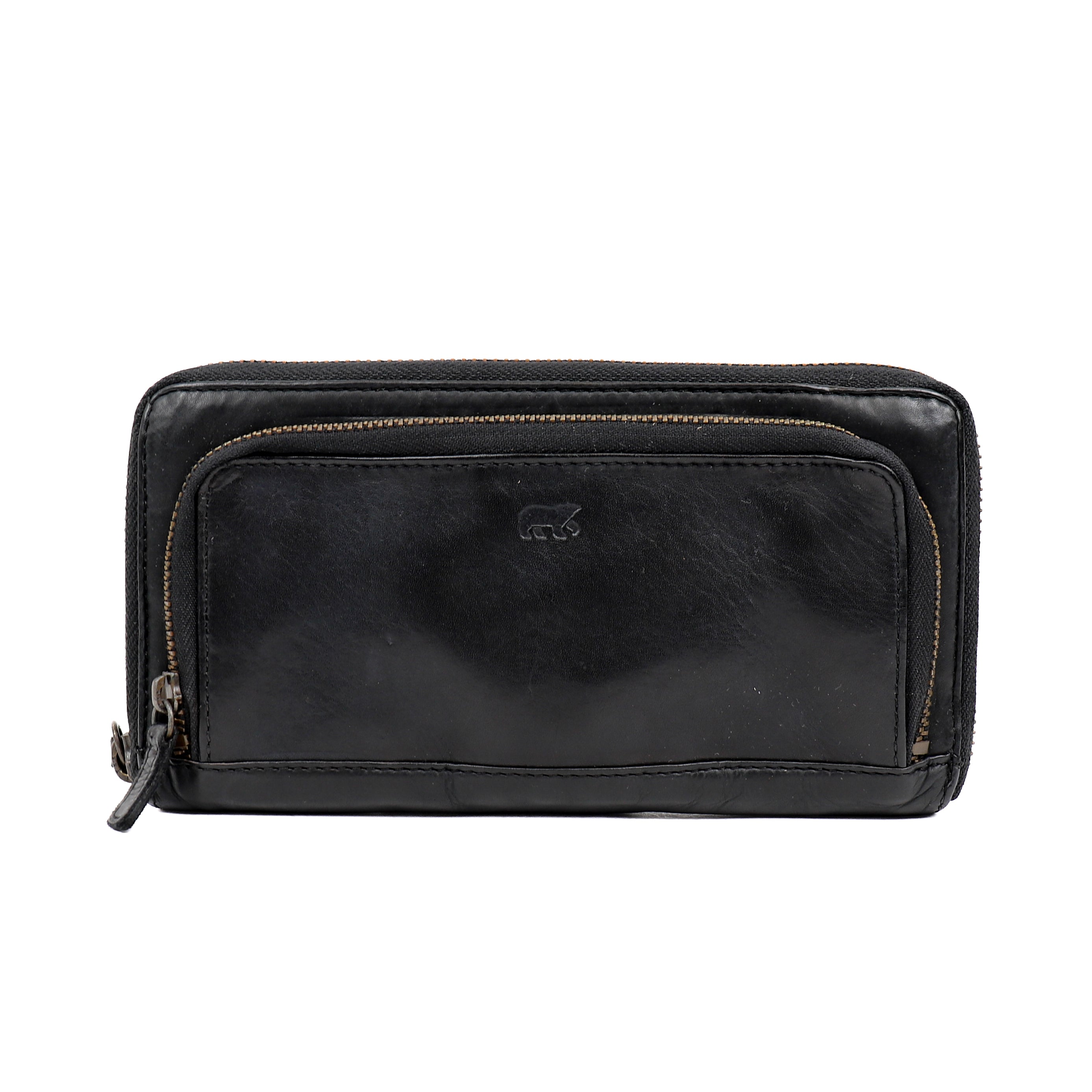 'Isa' black riding purse