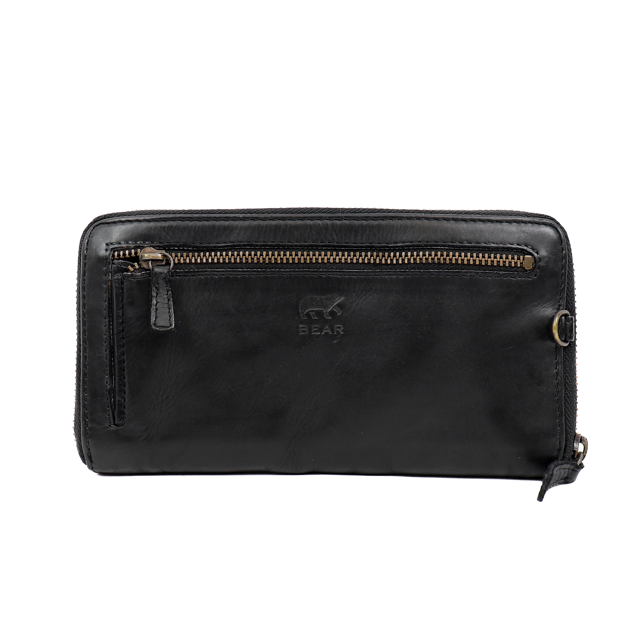 'Isa' black riding purse