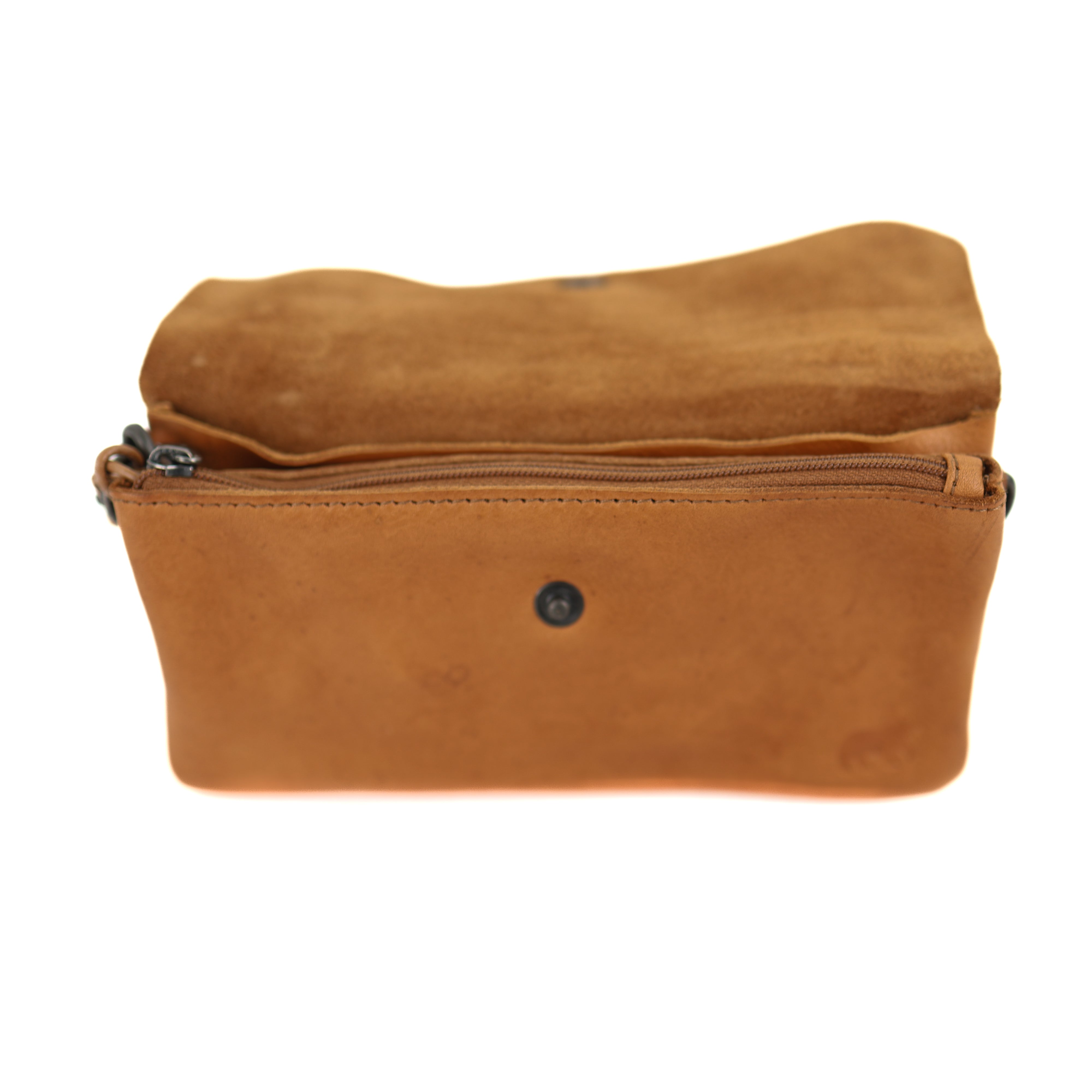 Clutch/mini schoudertasje 'Lydia' taupe