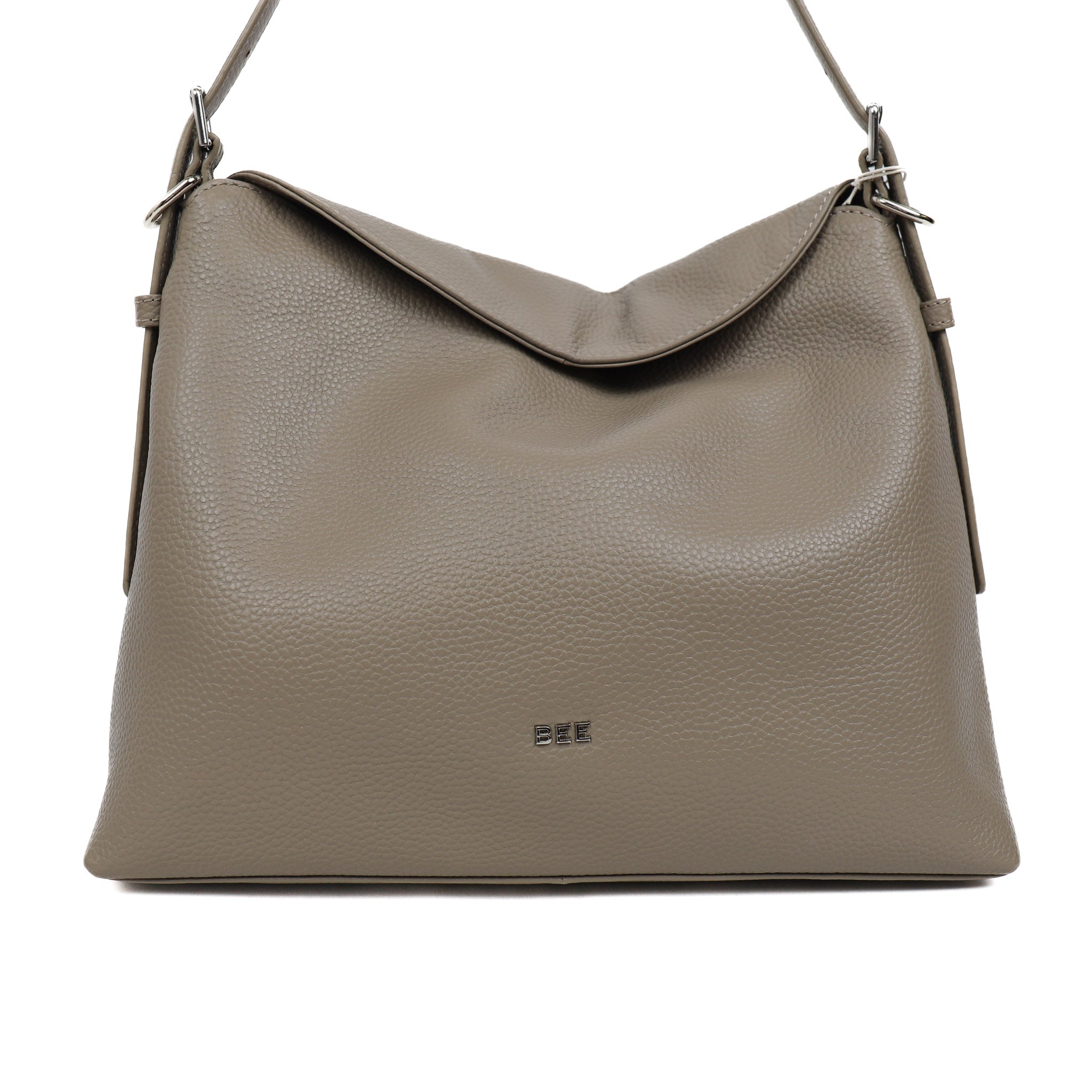 Hand/shoulder bag 'Payge' Silver Mink