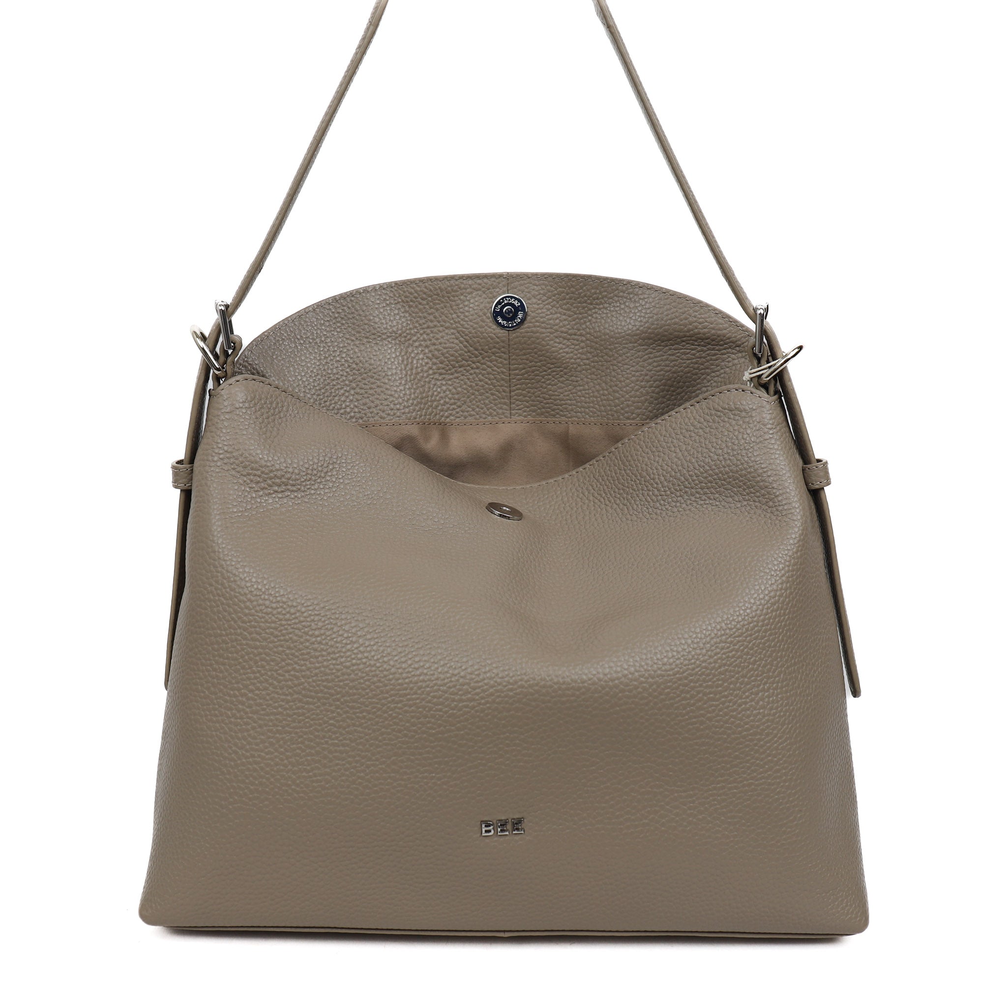 Hand/shoulder bag 'Payge' Silver Mink