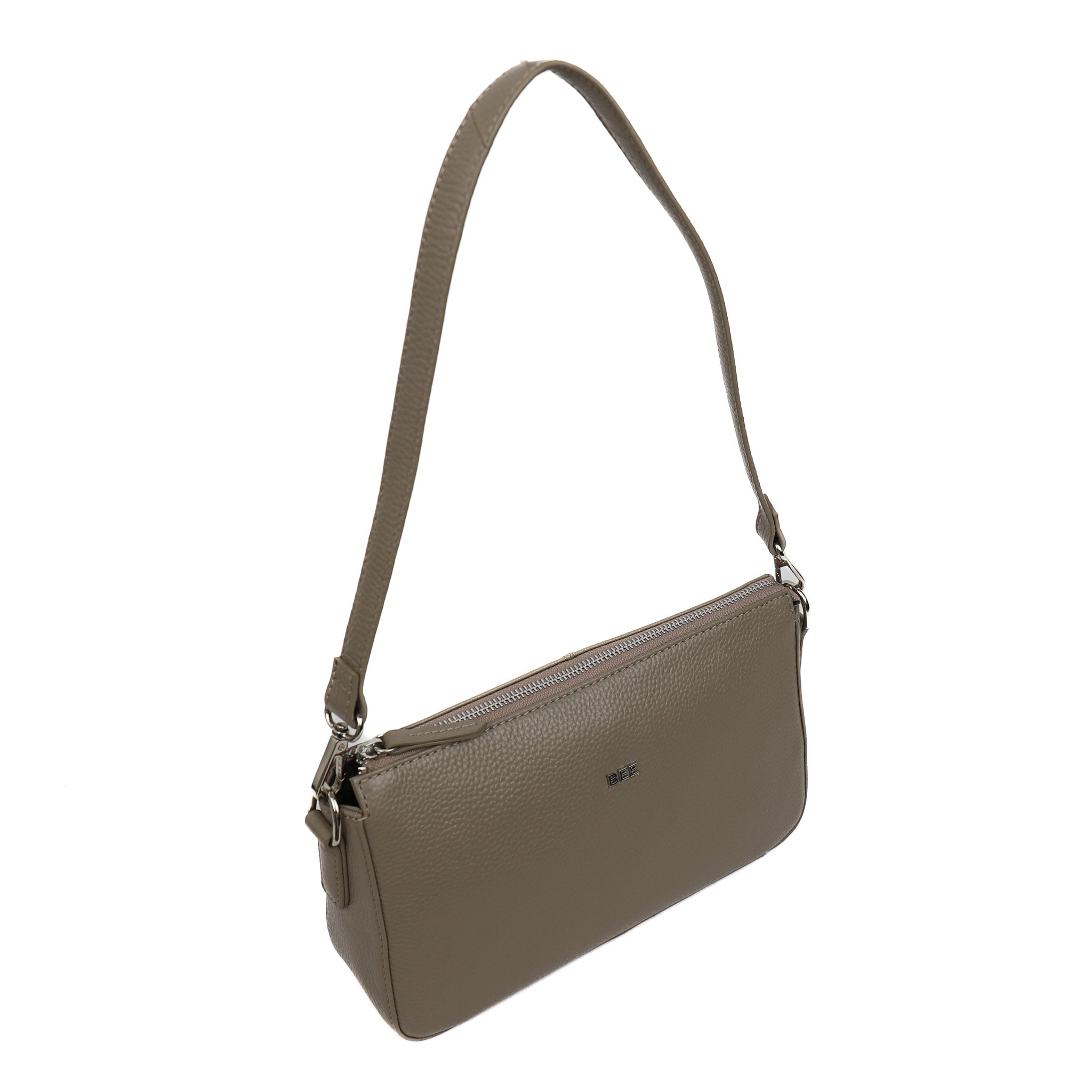 Hand/shoulder bag 'Elynn' Silver Mink