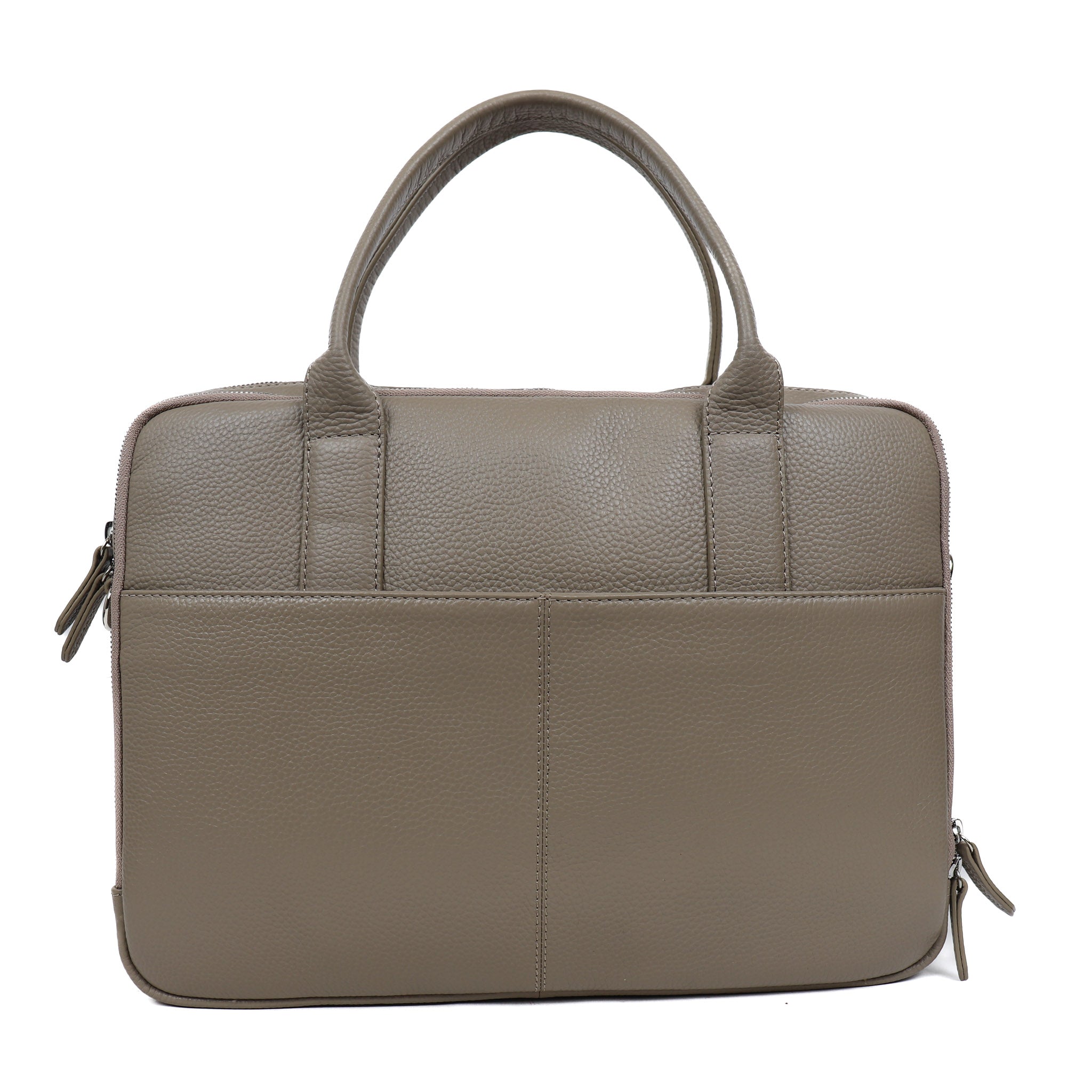 Compact laptop bag 'Gia' Silver Mink