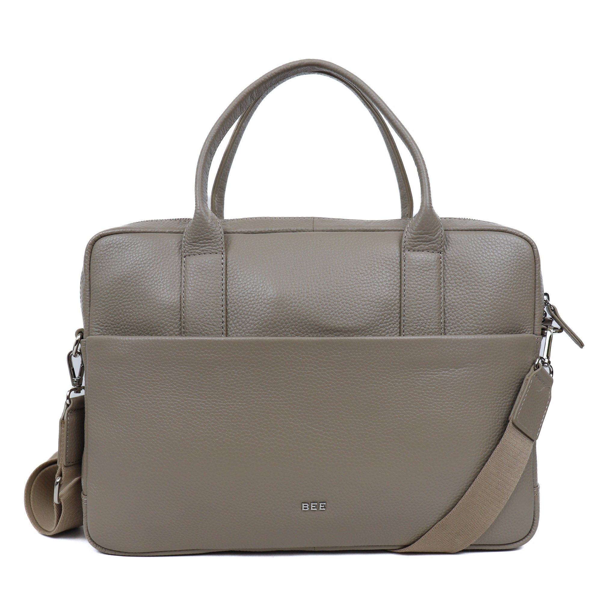 Compacte laptoptas 'Gia' Silver Mink