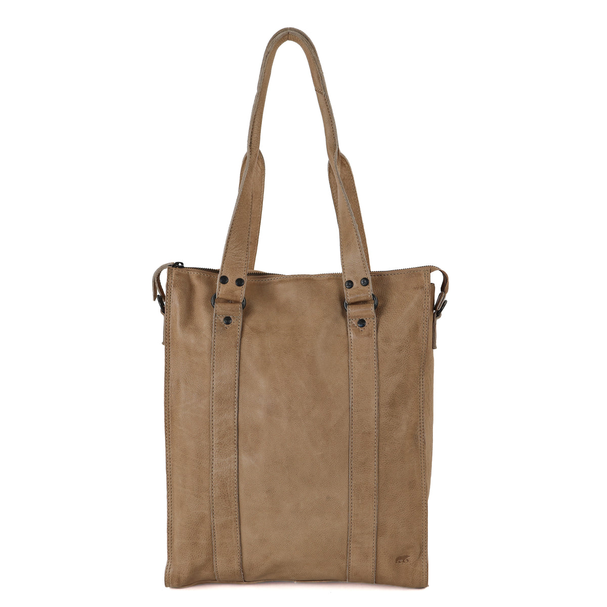 Hand-/schoudertas met laptopvak - 'Freya' beige