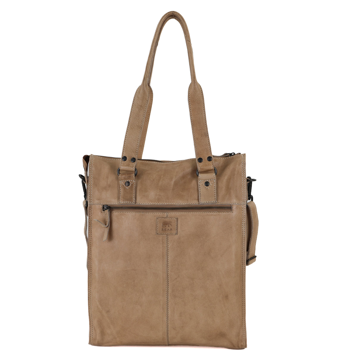 Hand-/schoudertas met laptopvak 15.6” 'Freya' beige
