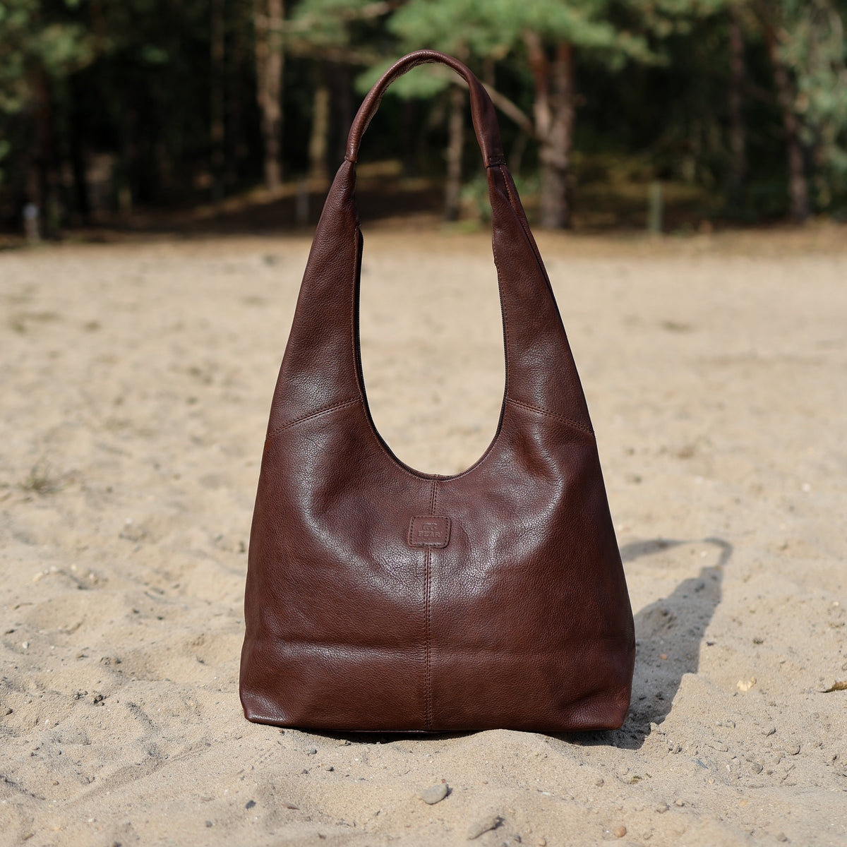 Shopper/pouch bag 'Pauline' cognac