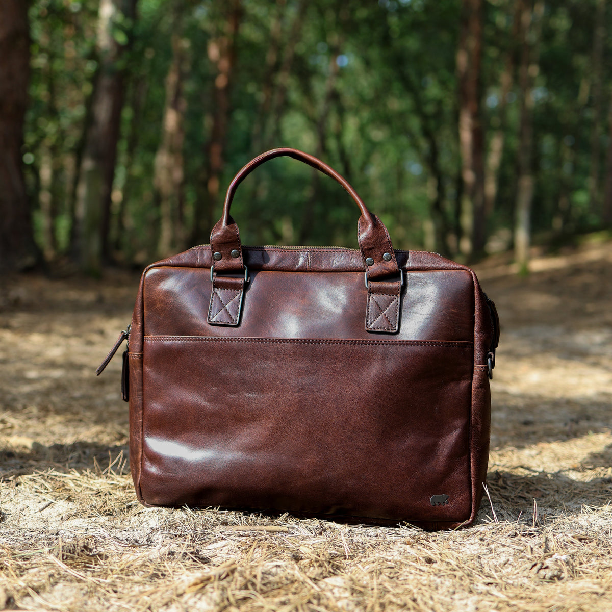 Laptoptas 15.6” 'Leandro' Andorra donkerbruin