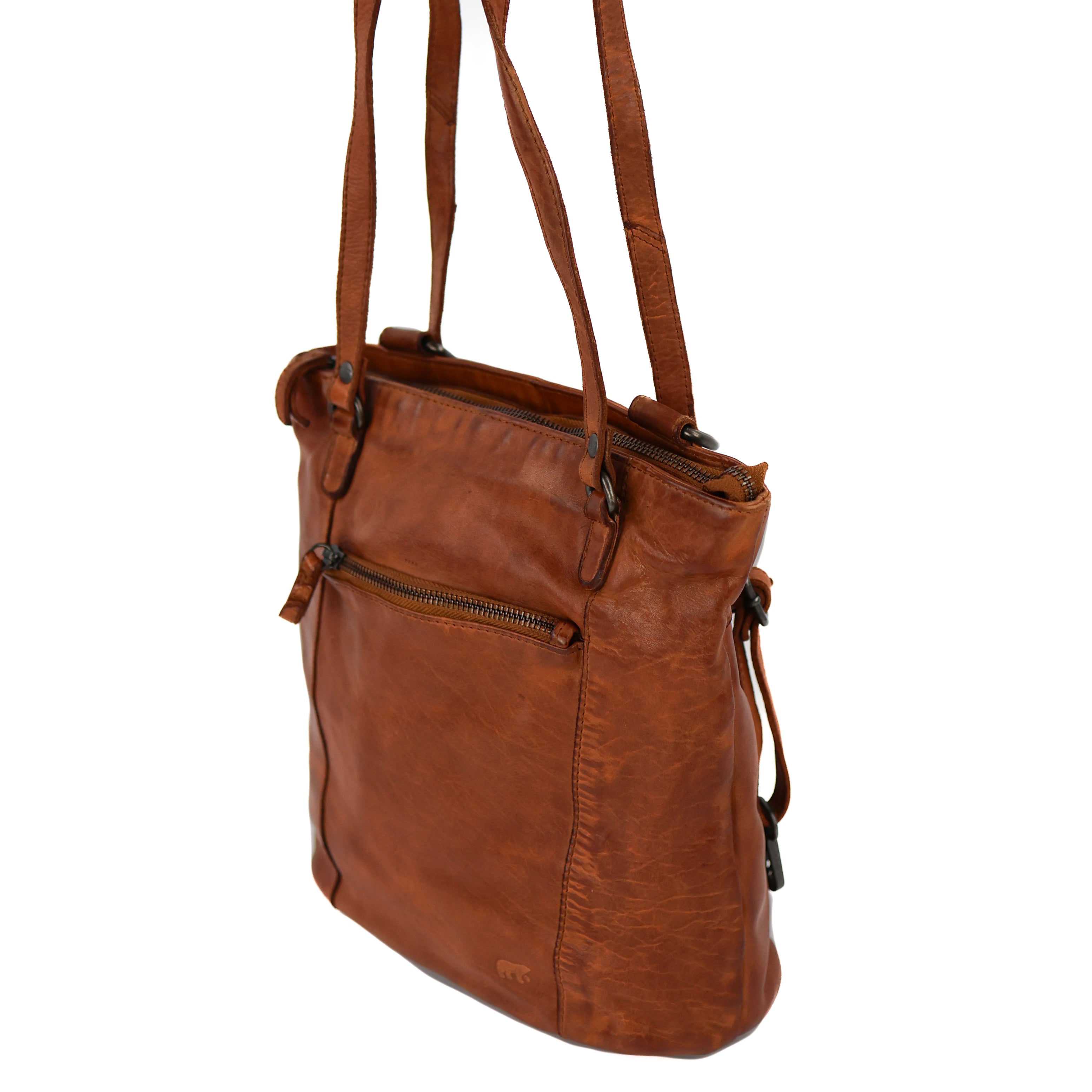 Rugzak/schoudertas 'Sandy' cognac