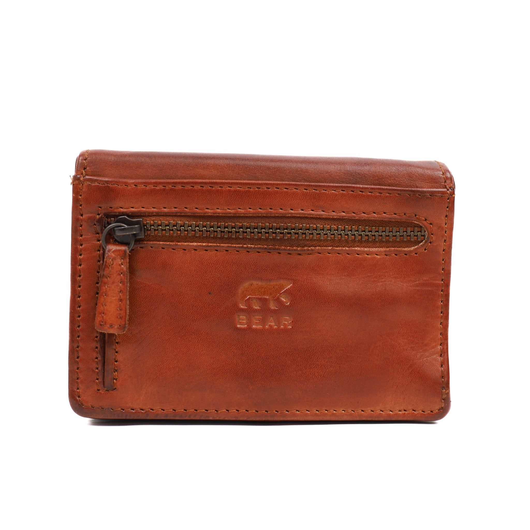 Flap wallet 'Nina' cognac