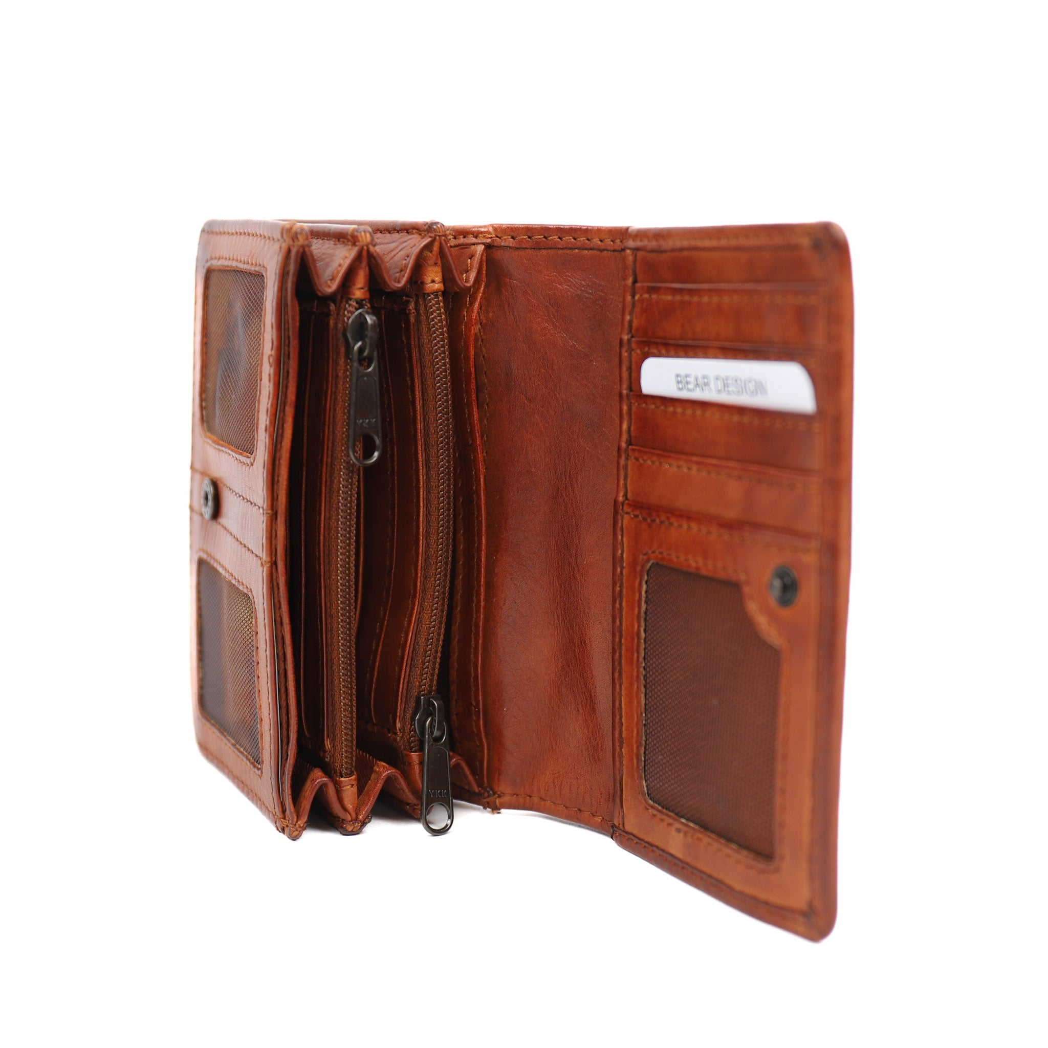 Flap wallet 'Nina' cognac