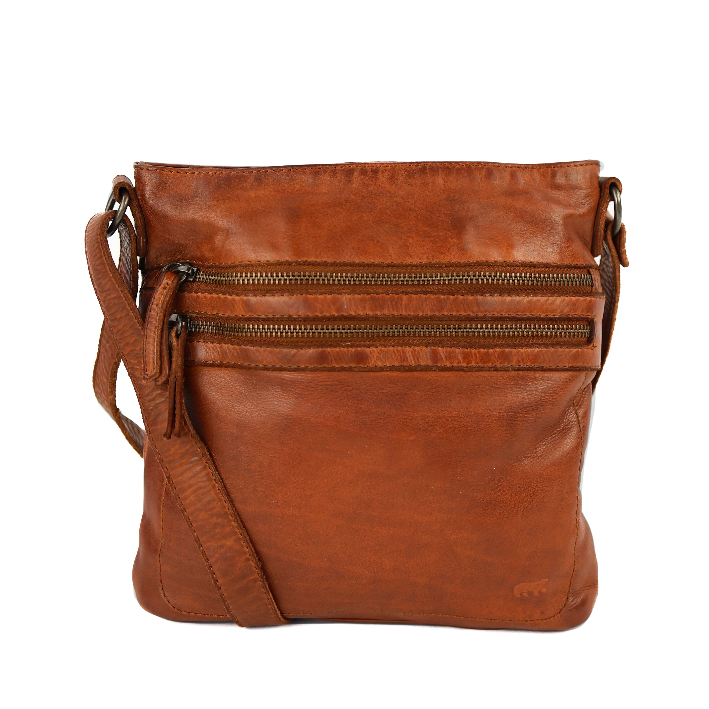 Shoulder bag 'Luna' cognac