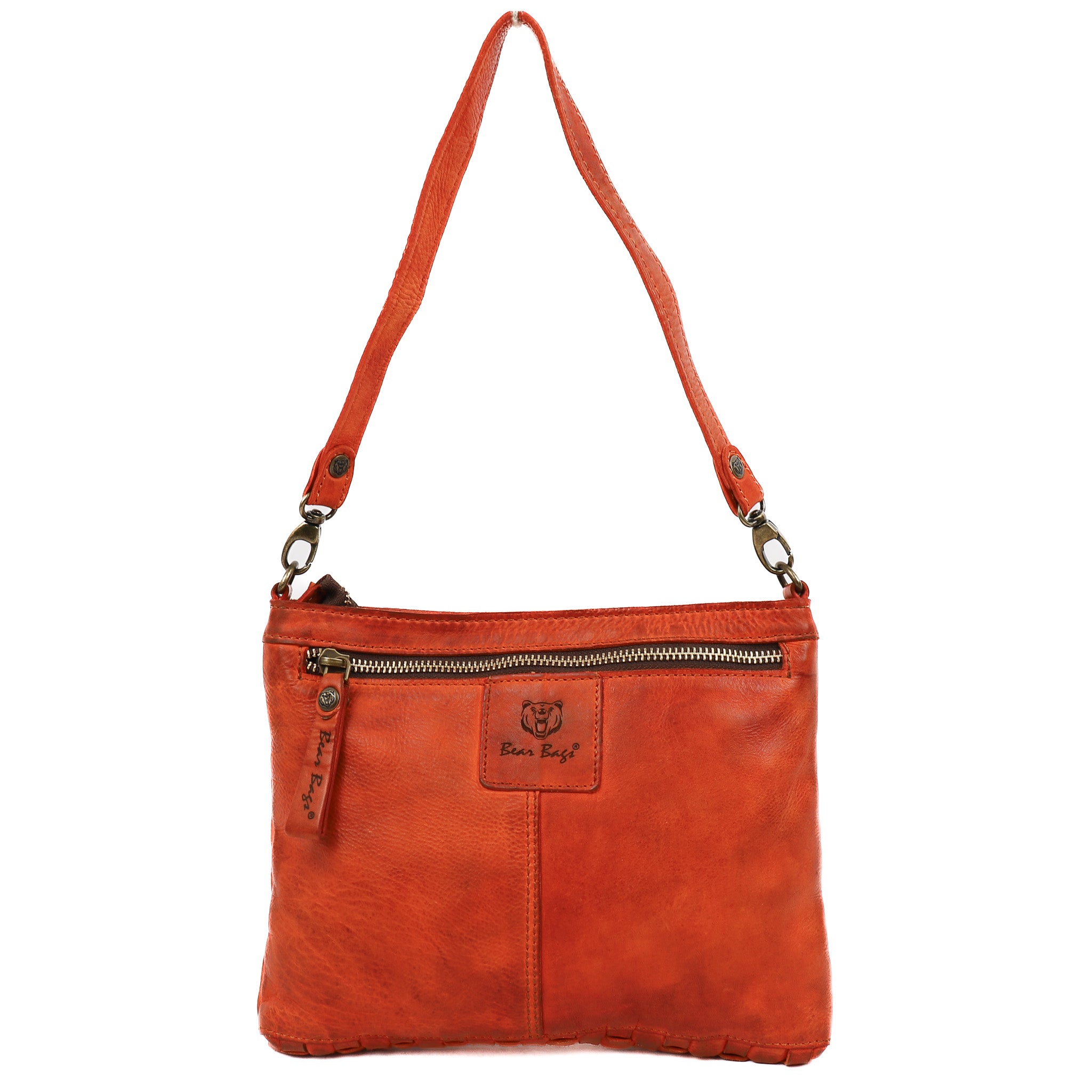 Braided shoulder bag orange - GR 5260