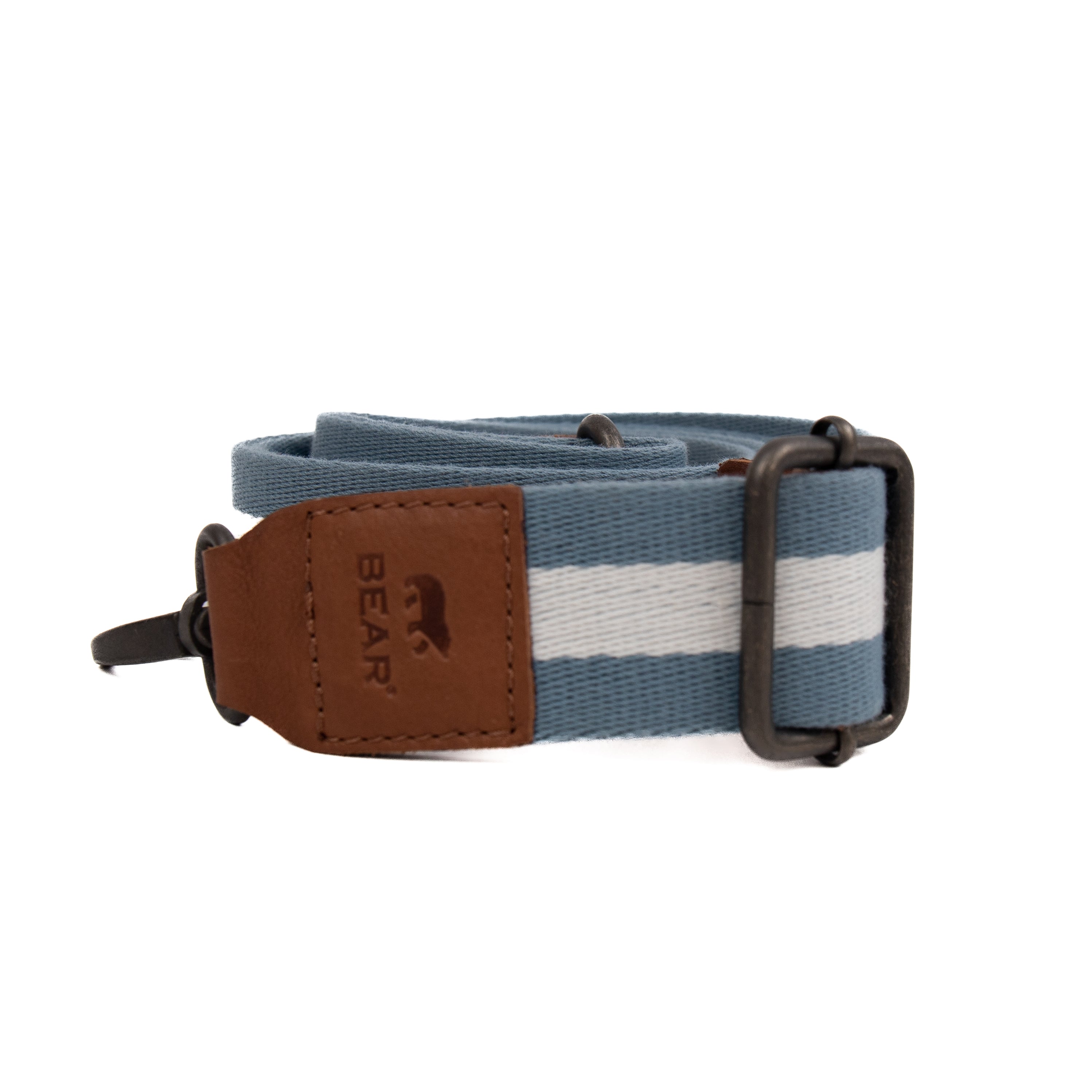Bag strap 'Puck' light blue/white