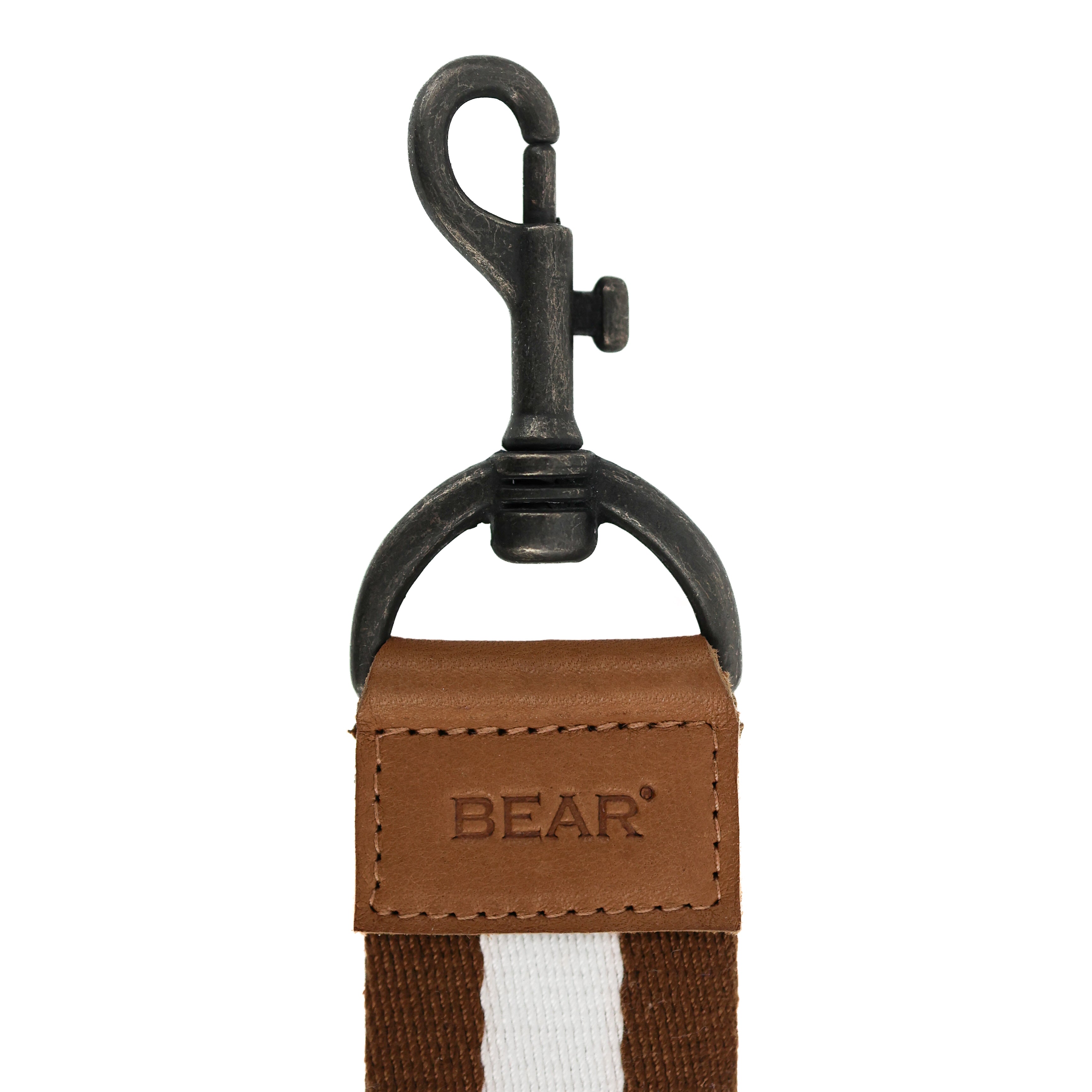 Personaliseerbare sleutelhanger cognac