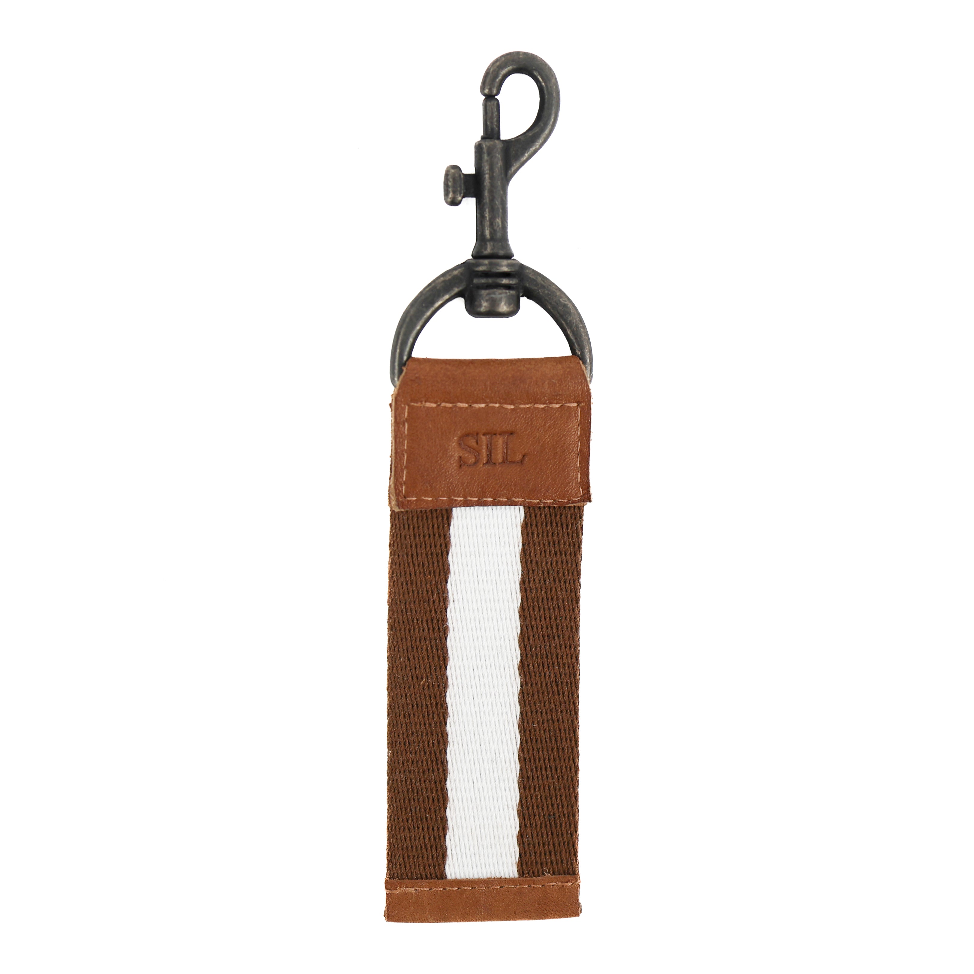 Personaliseerbare sleutelhanger cognac