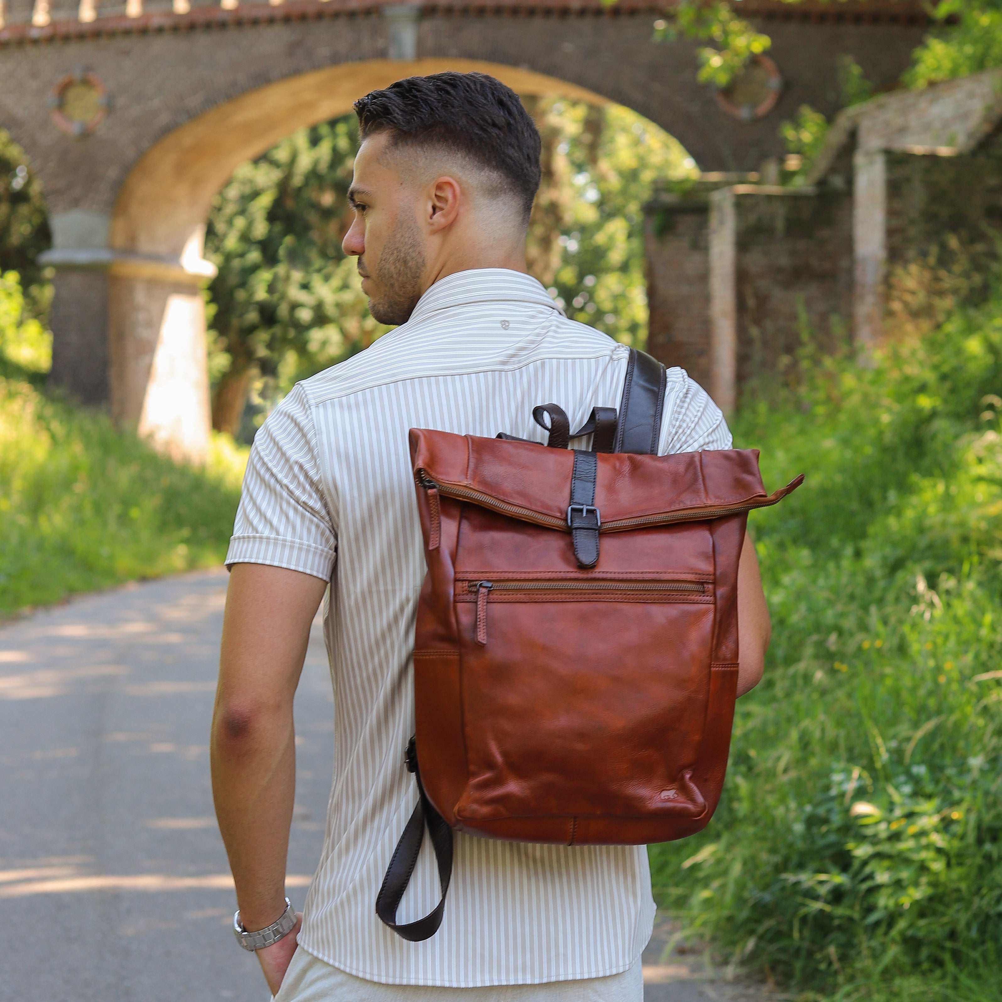 Backpack 'Rick' cognac/brown