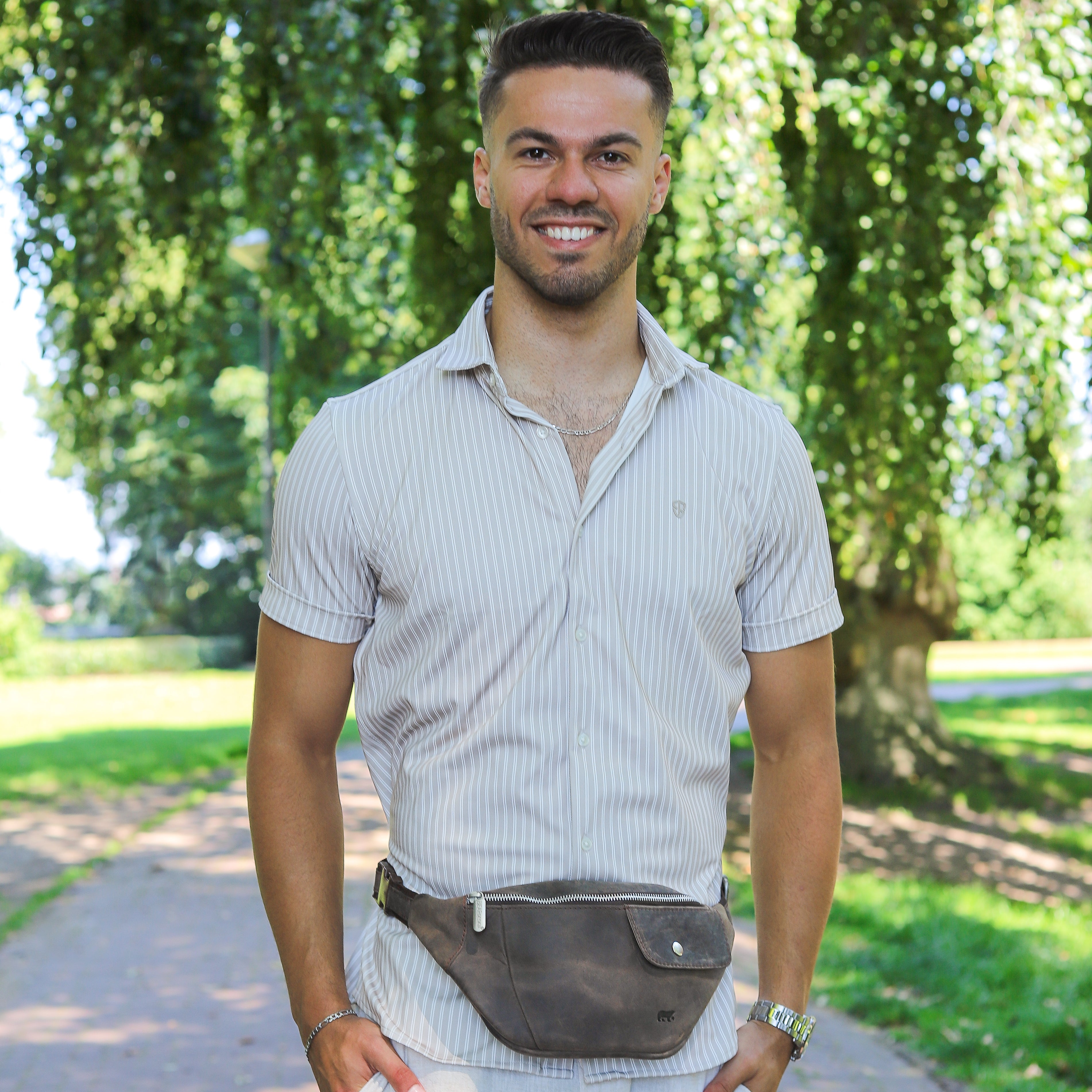 Waist bag 'Matt' brown