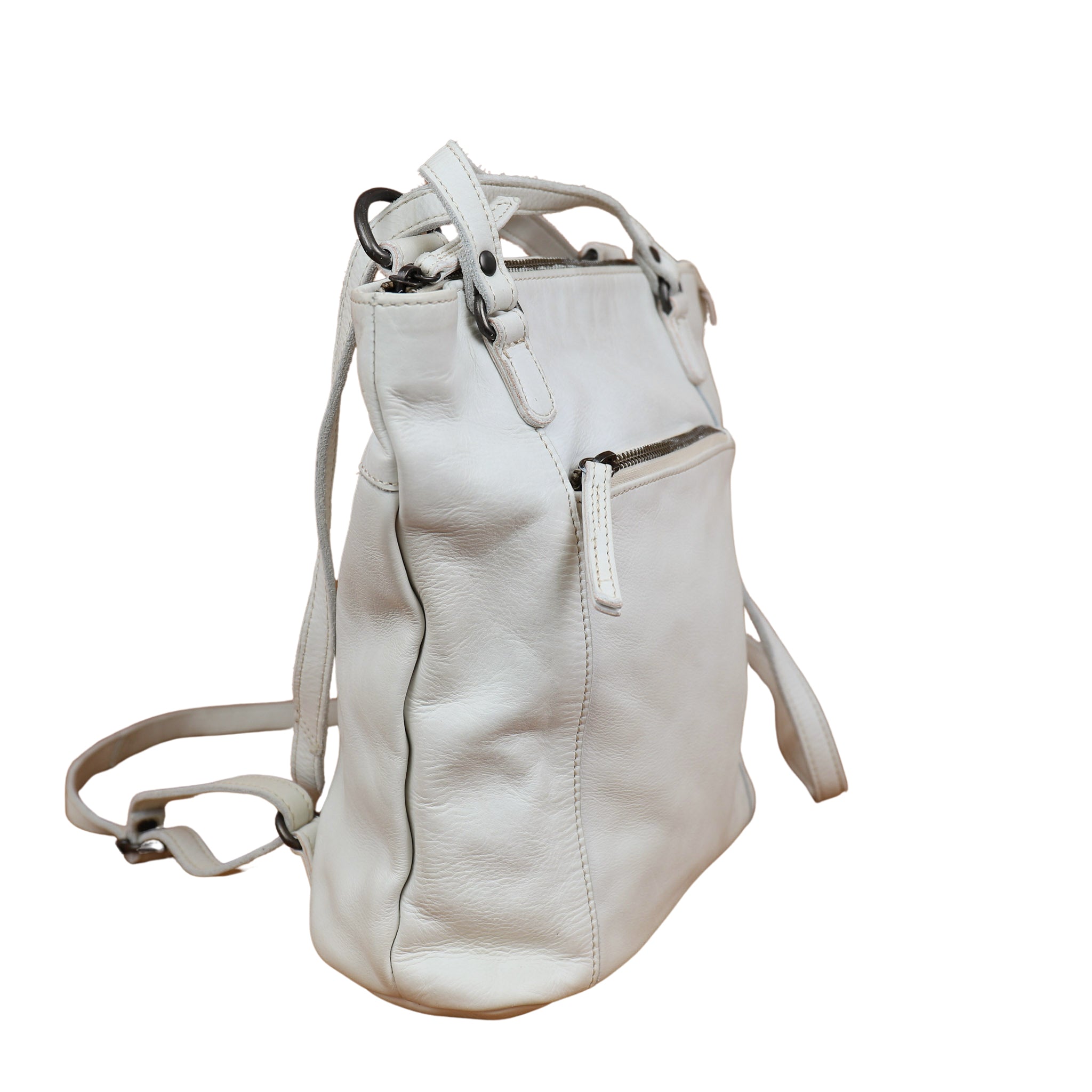 Backpack/shoulder bag 'Sandy' Dirty White