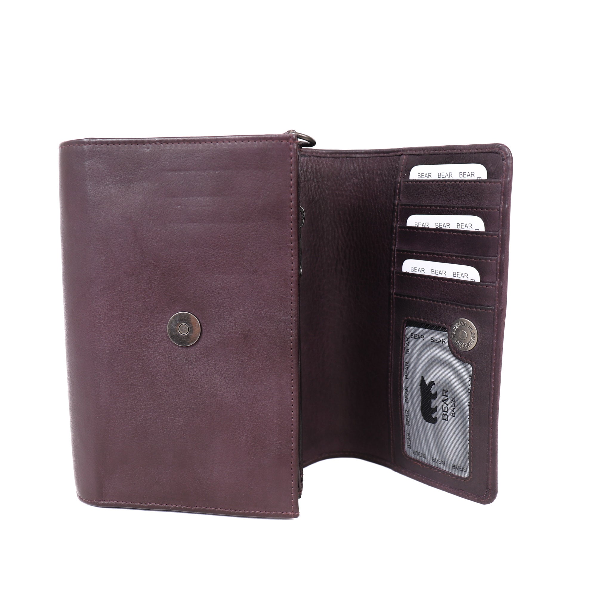 Clutch/shoulder bag 'Elly' plum