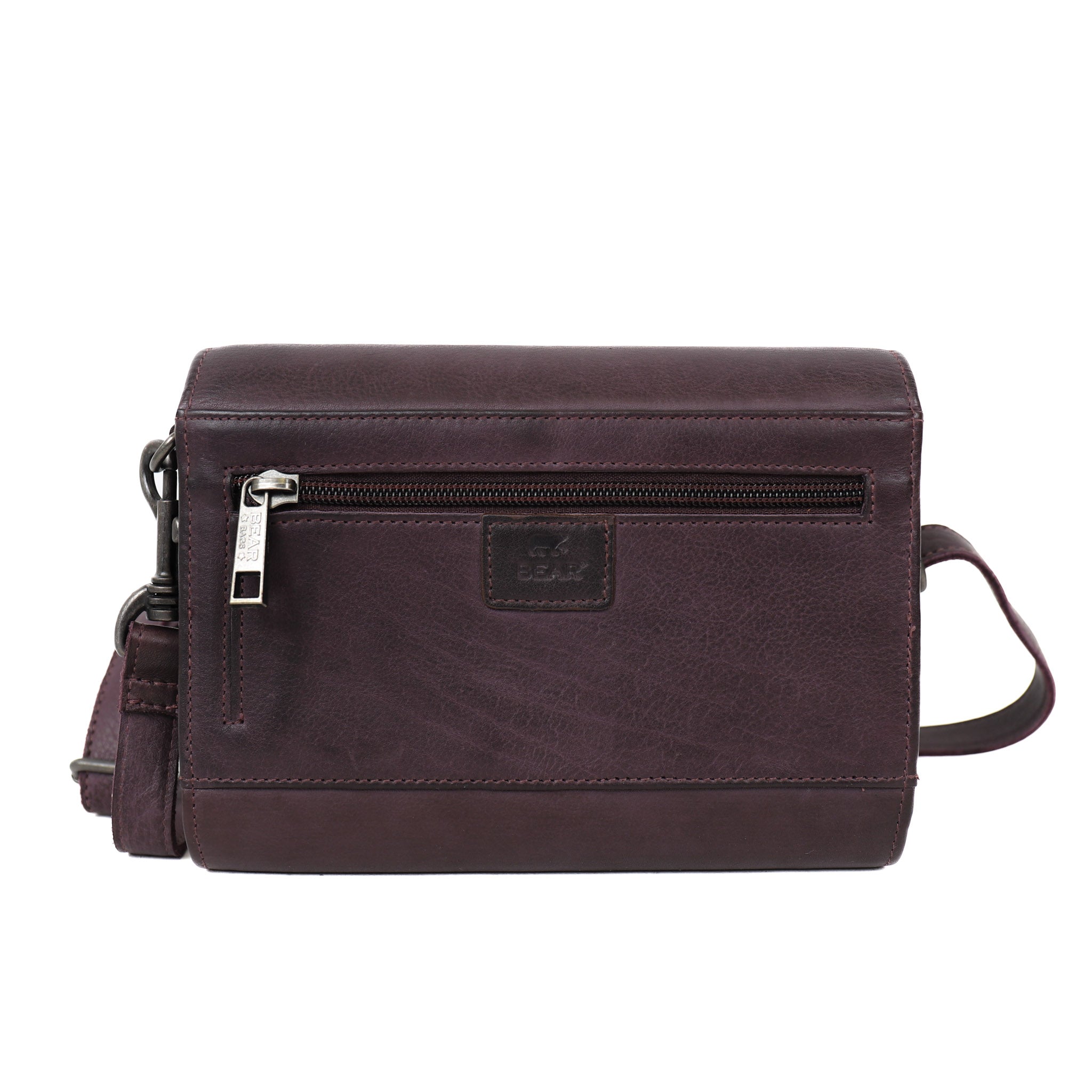 Clutch/schoudertasje 'Elly' plum