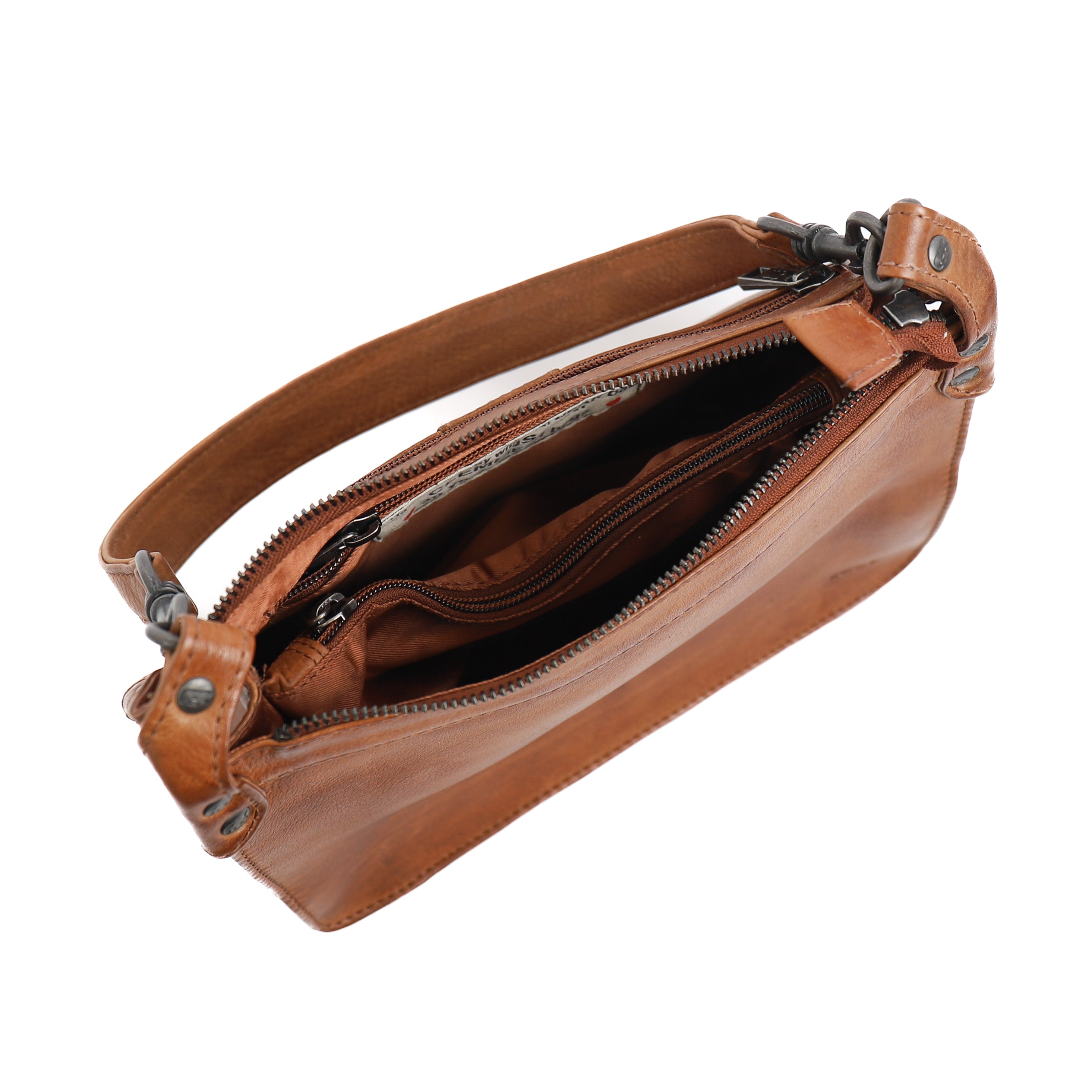 Hand/shoulder bag 'Clemens Mini' cognac