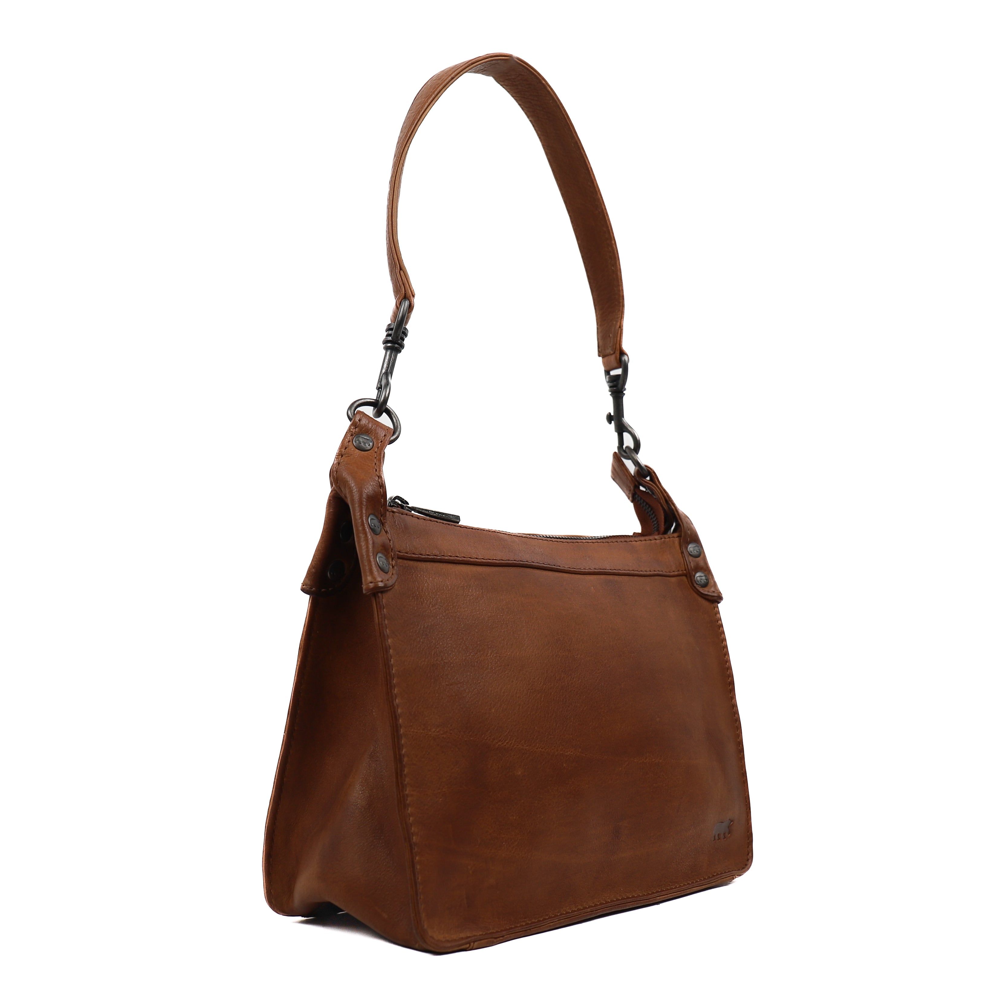 Hand/shoulder bag 'Clemens Mini' cognac