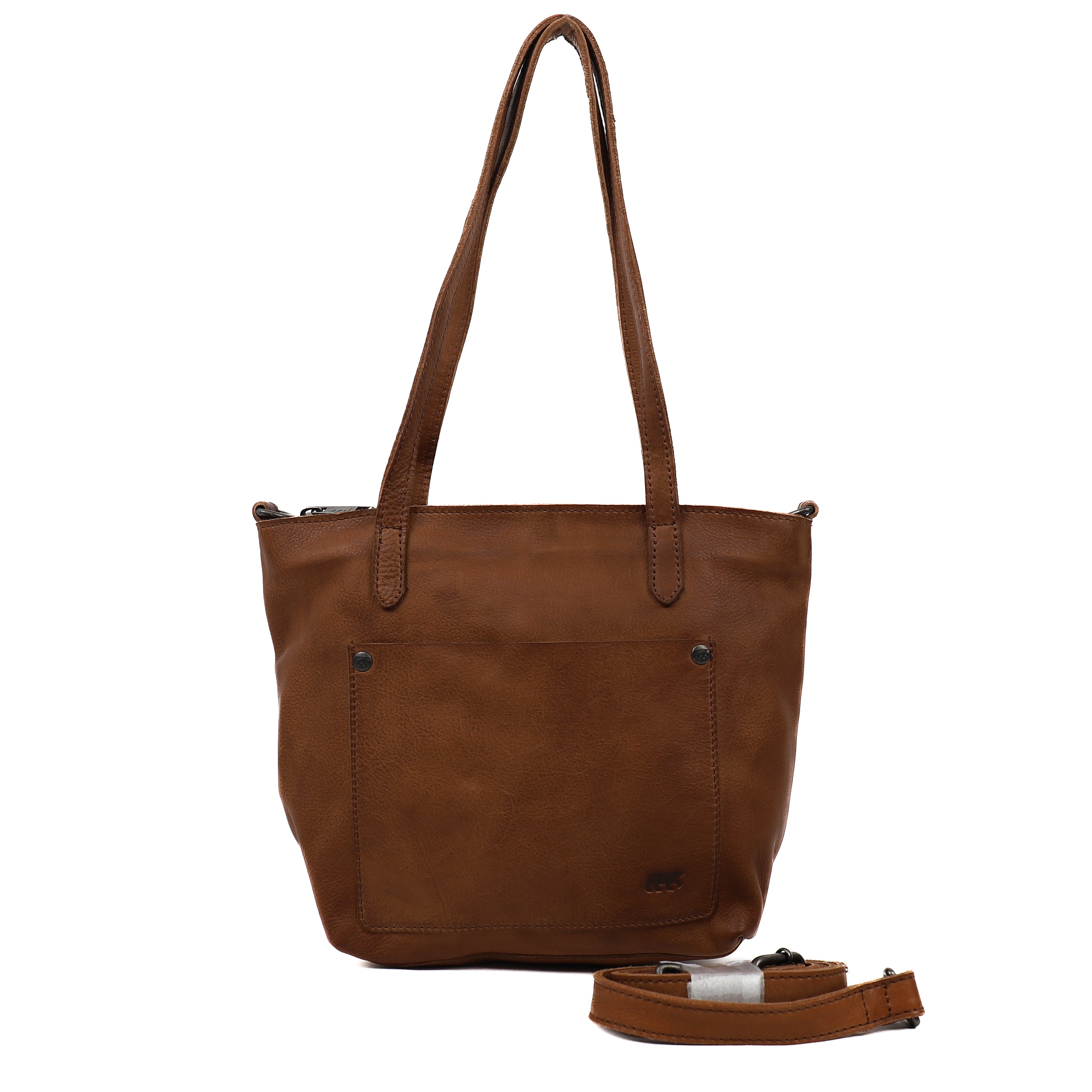 Hand/shoulder bag 'Josephine' cognac