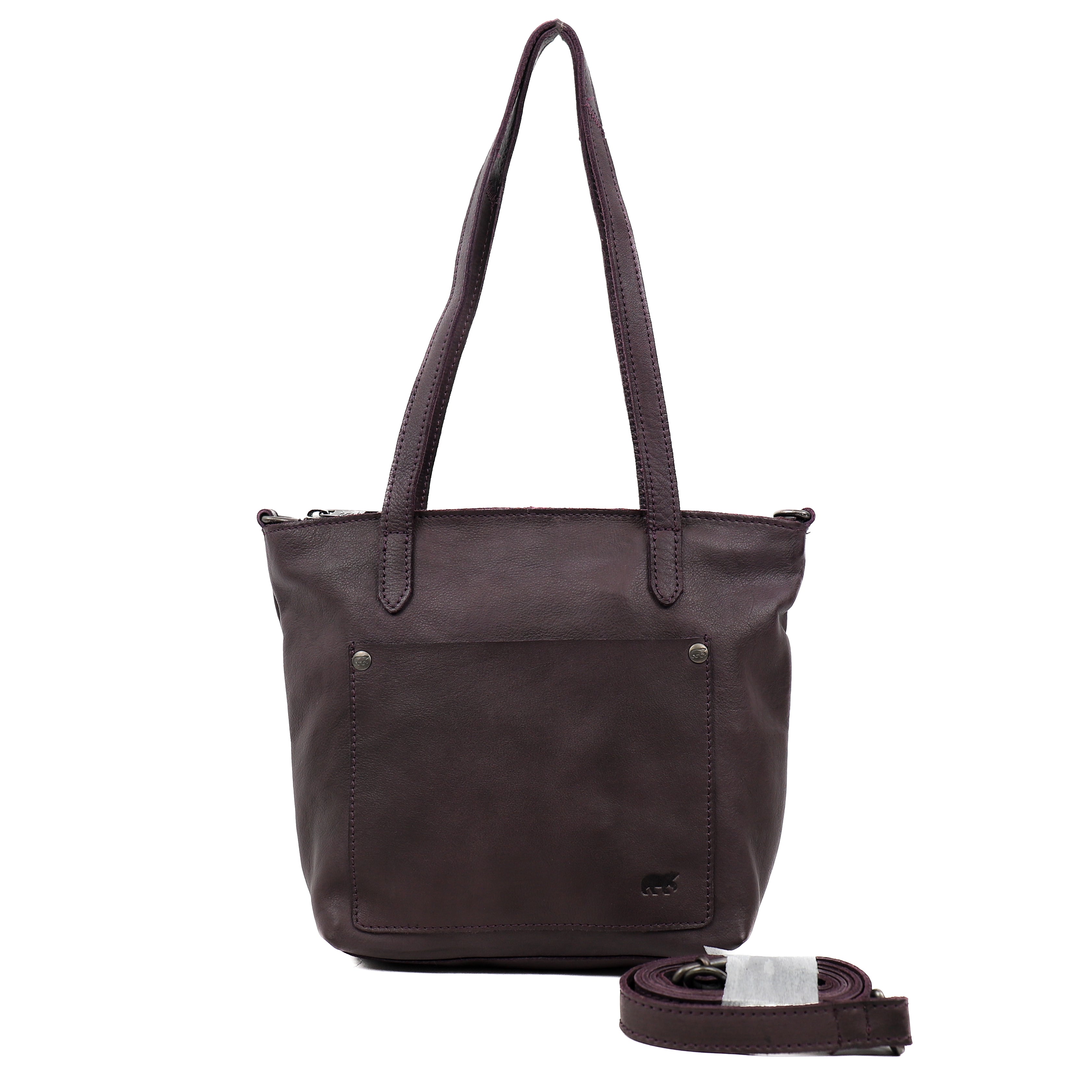 Hand/shoulder bag 'Josephine' plum