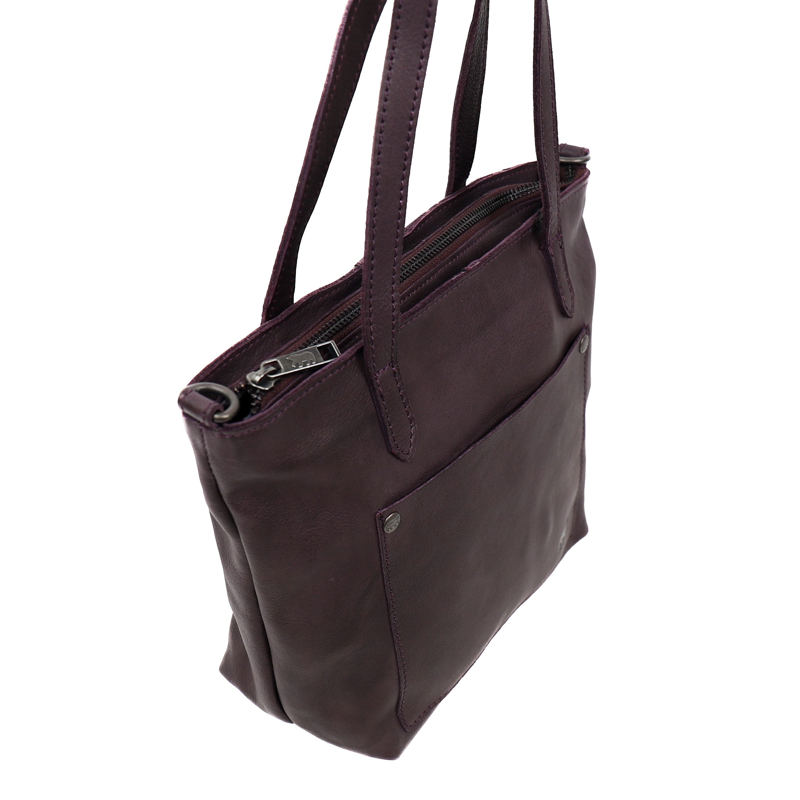 Hand/shoulder bag 'Josephine' plum