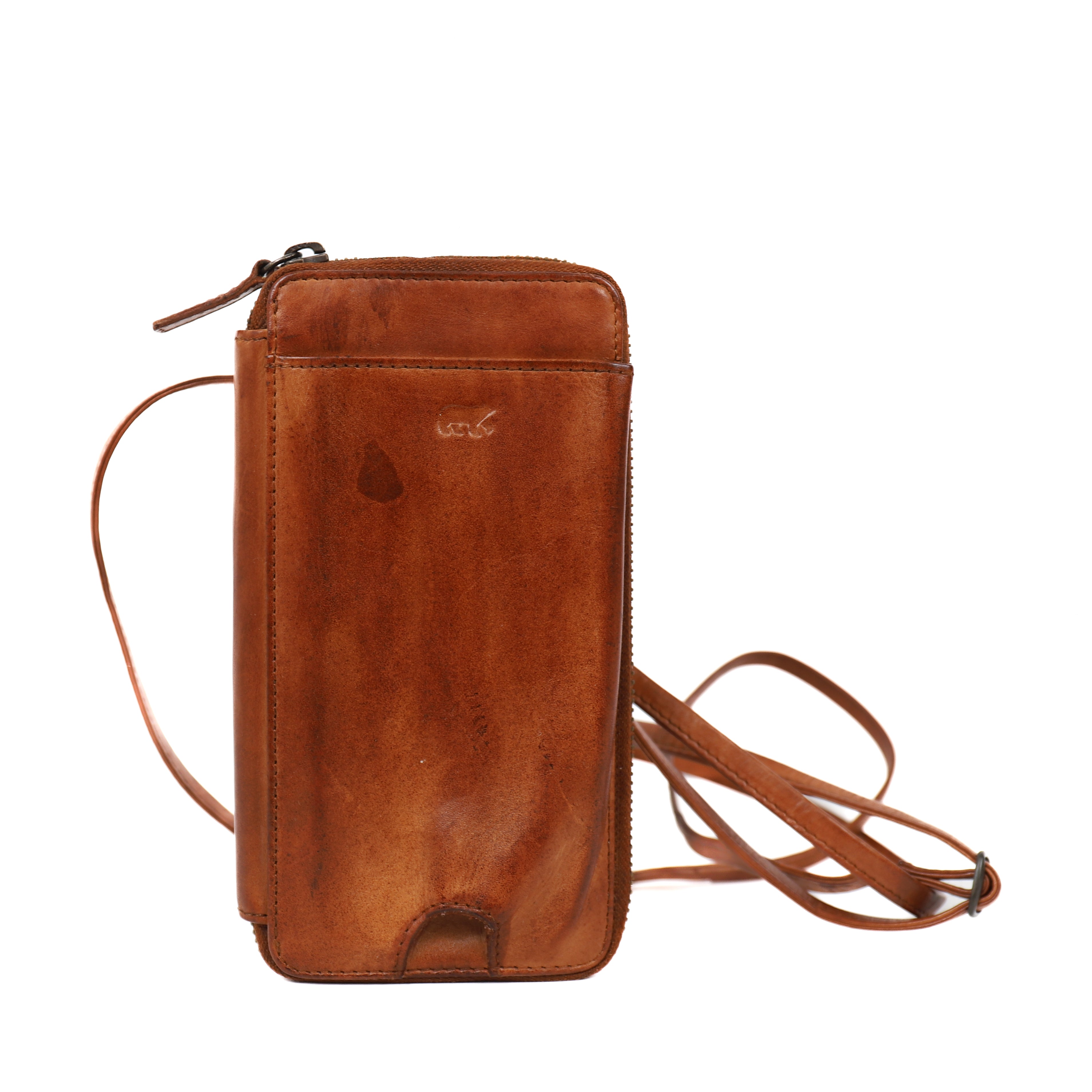 2nd chance: Phone case 'Anniek' cognac