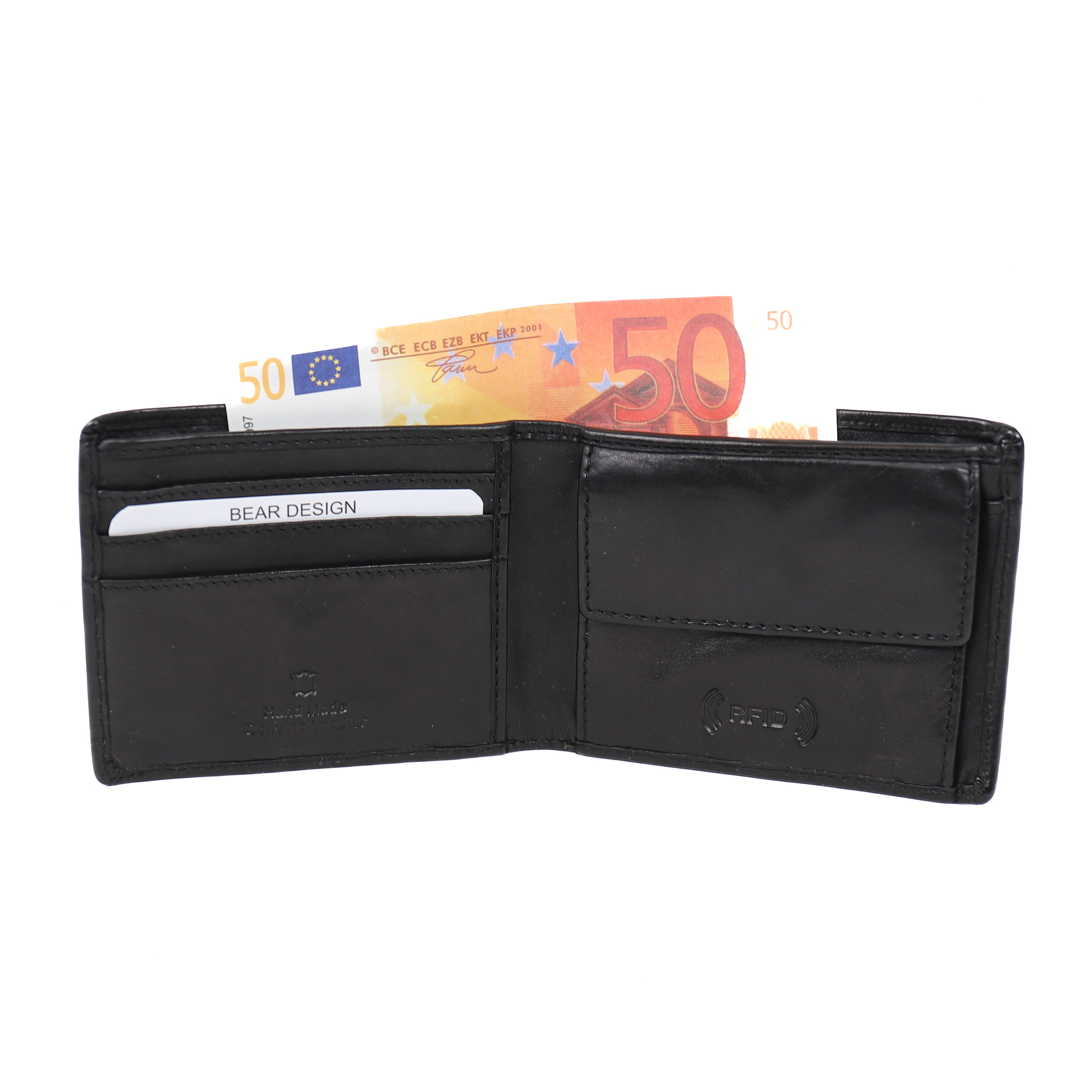 Billfold 'Fabian' zwart