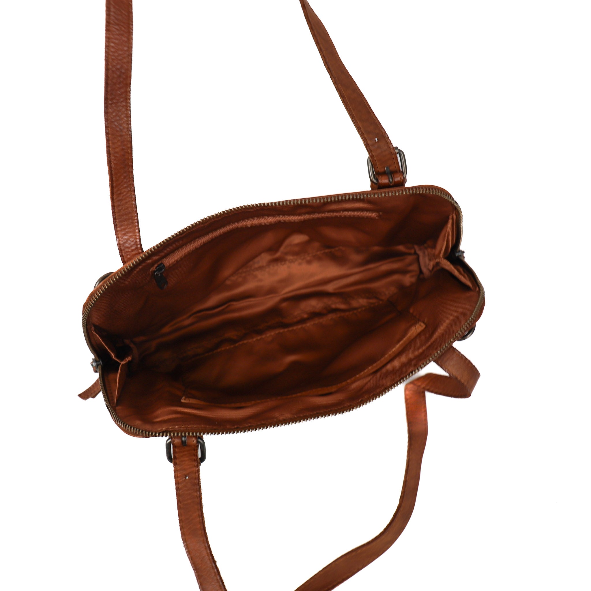 Hand/shoulder bag 'Daphne' cognac