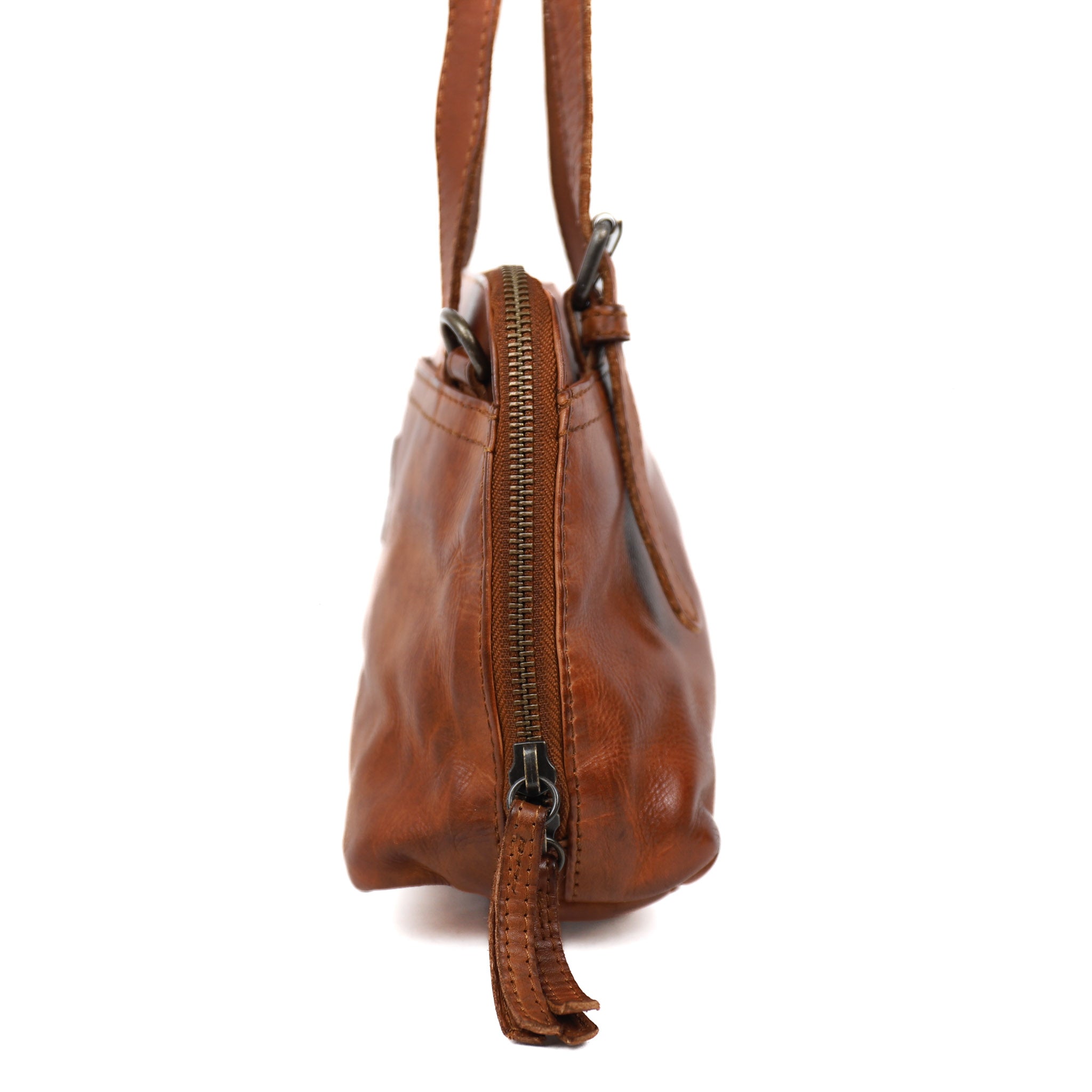 Hand/shoulder bag 'Daphne' cognac