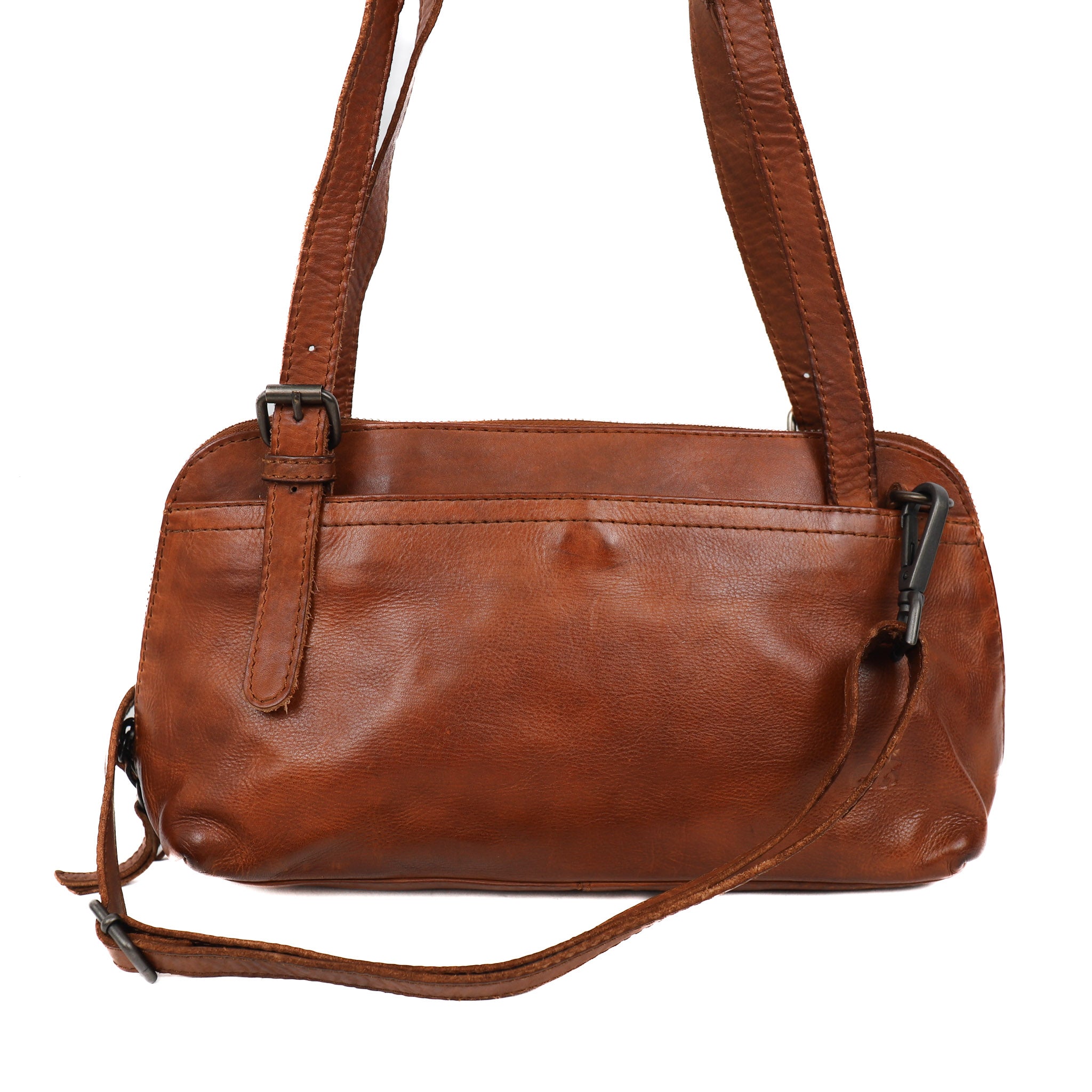 Hand/shoulder bag 'Daphne' cognac