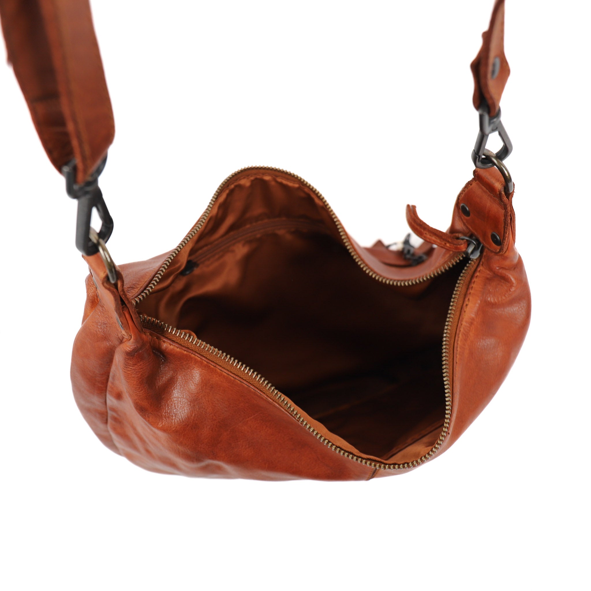 Bucket bag 'Betty' cognac